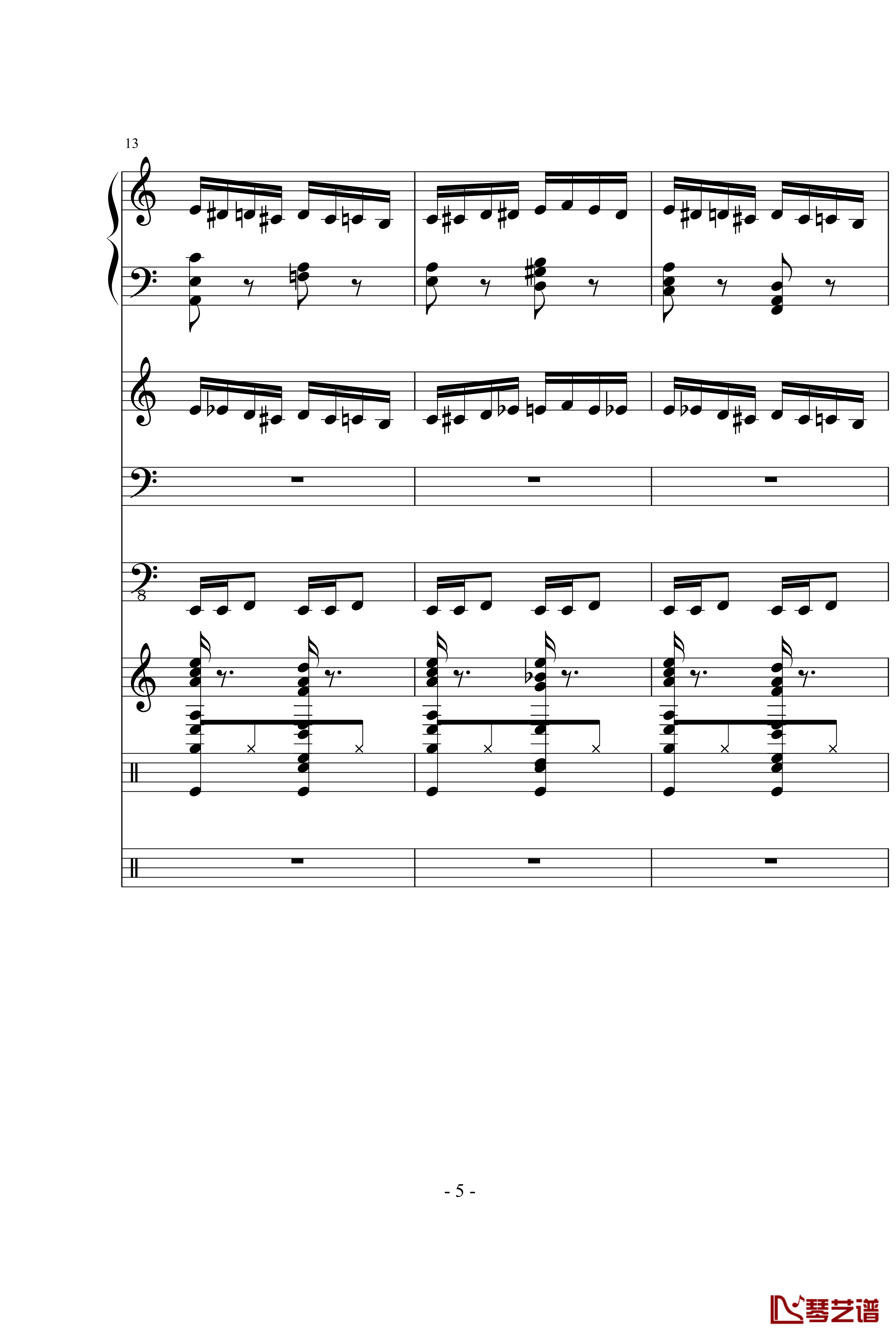 野蜂飞舞钢琴谱-里姆斯基-柯萨科夫5