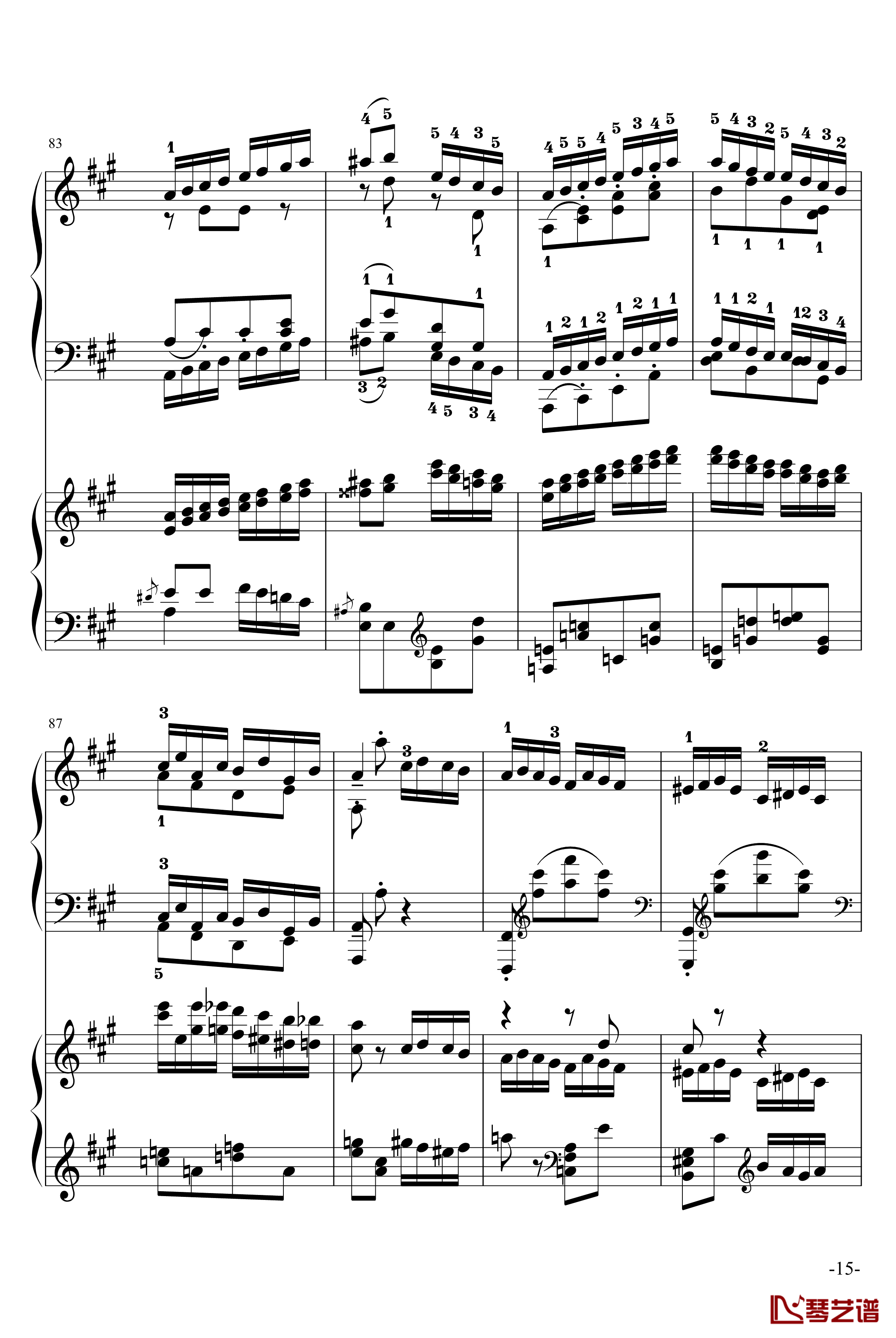斗琴就找土耳其真实惠钢琴谱-修改-莫扎特15