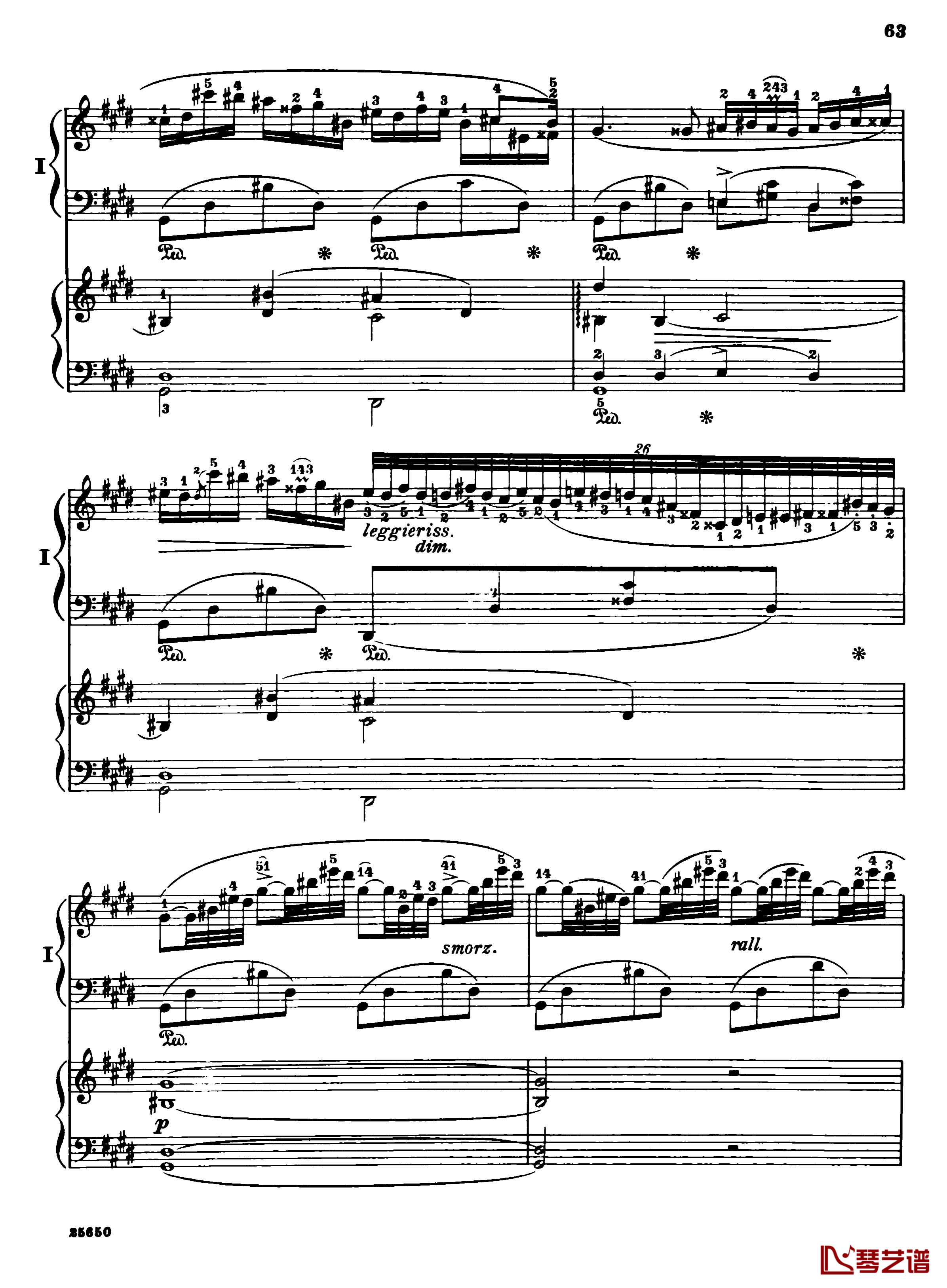 肖邦第一钢琴协奏曲钢琴谱-肖邦65