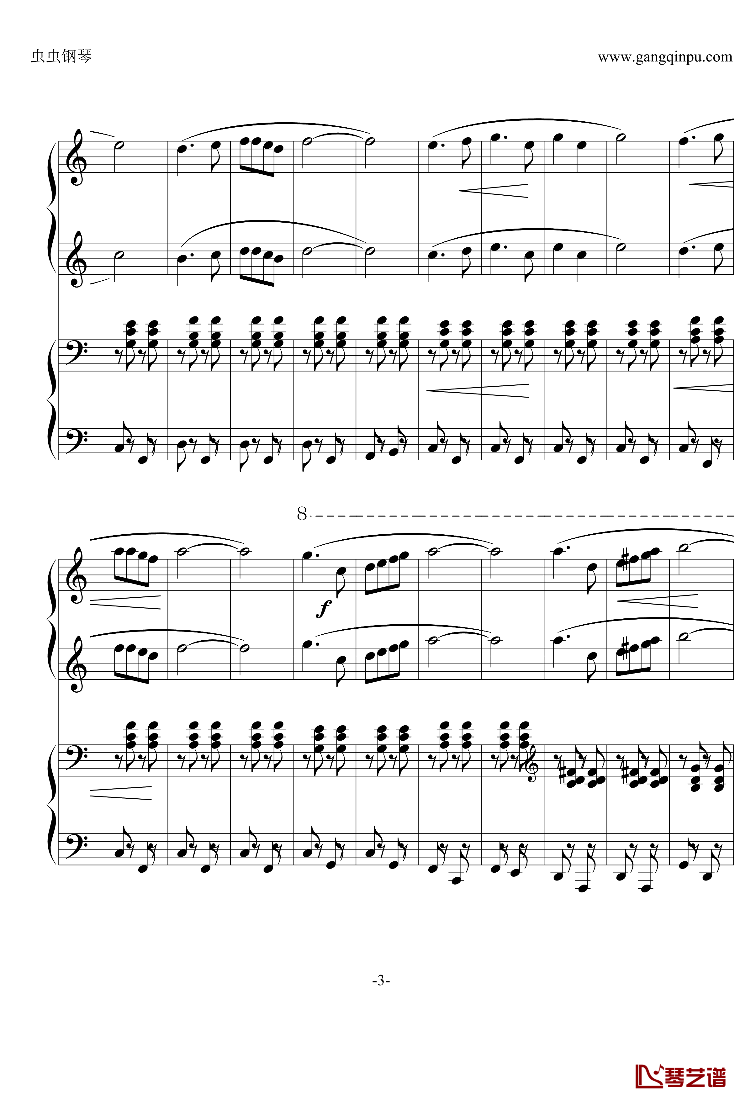 DO RE MI钢琴谱-四手联弹-音乐之声3