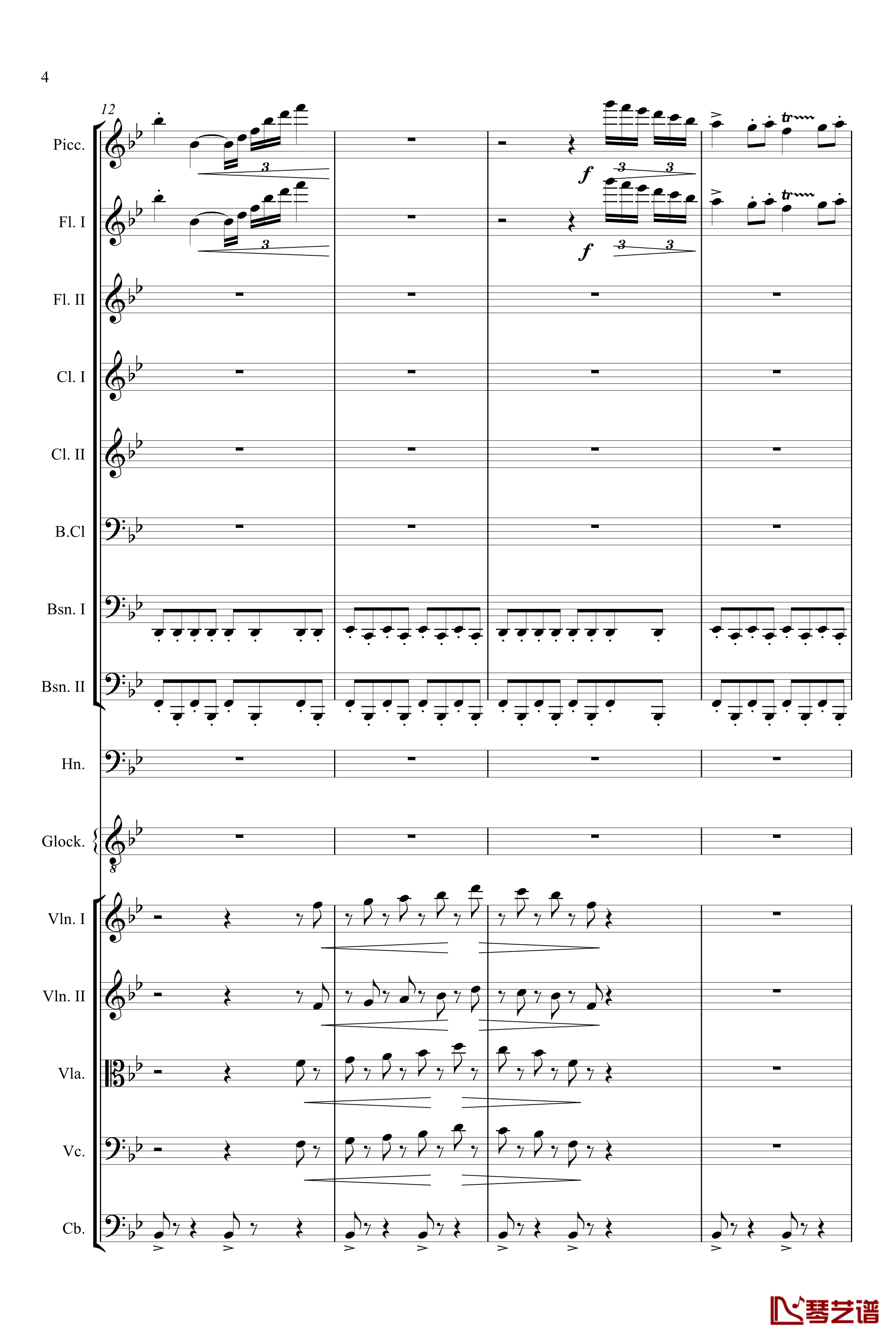 胡桃夹子组曲茶钢琴谱-柴科夫斯基-Peter Ilyich Tchaikovsky4