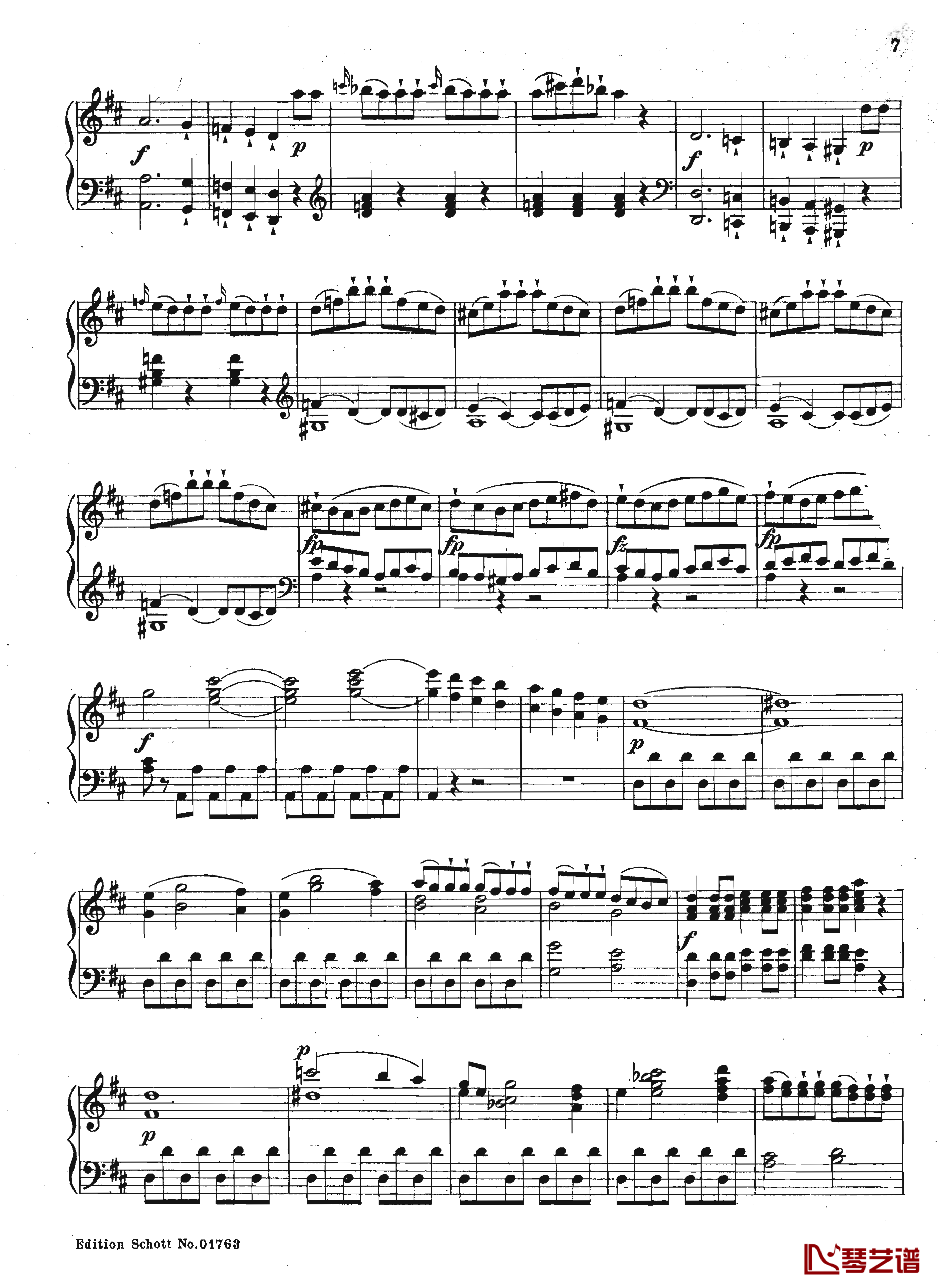 唐璜 序曲 K.527钢琴谱-莫扎特7