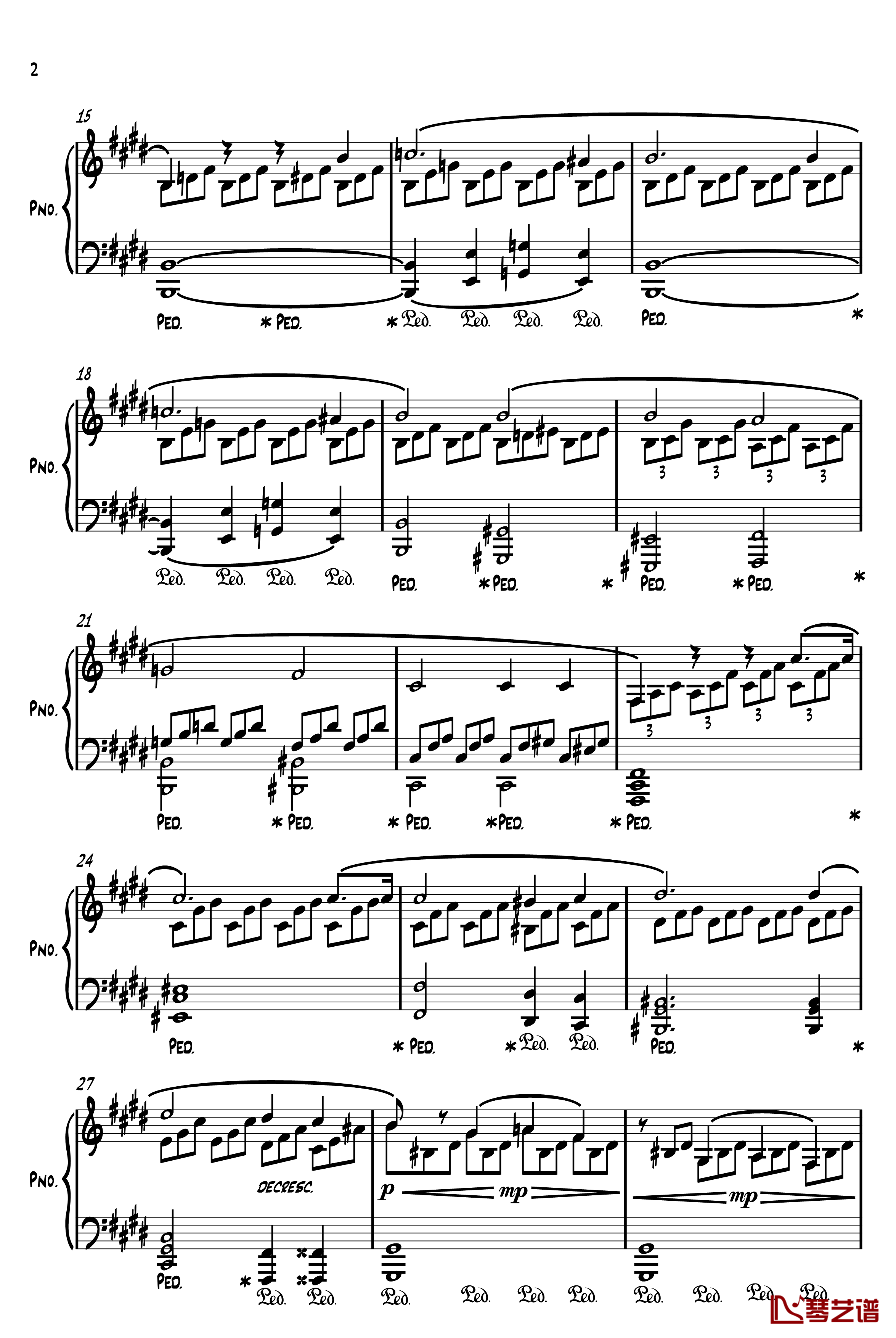 Moonlight Sonata in Cm钢琴谱-贝多芬-beethoven2