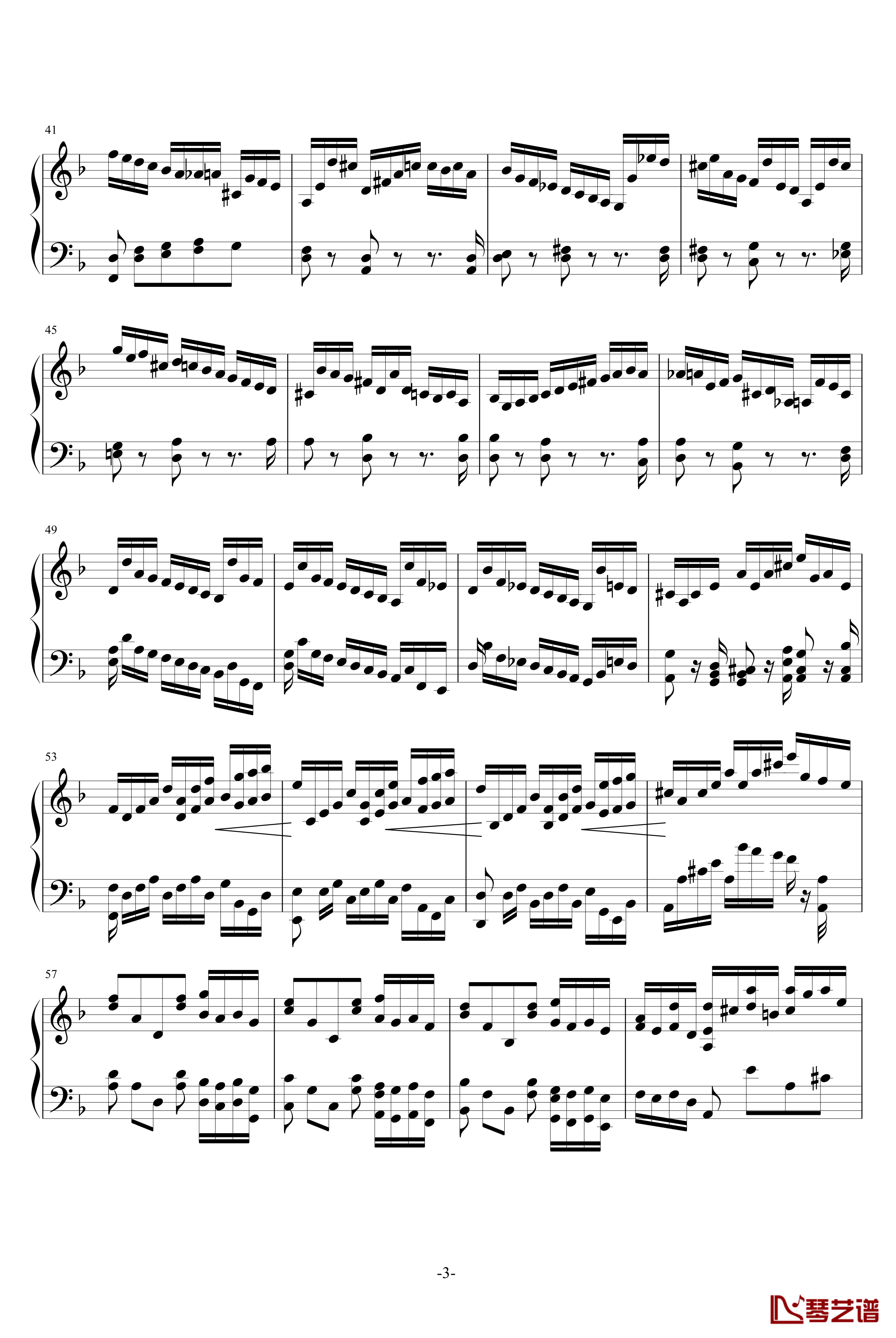 BWV.1004Chaconne改编钢琴谱-巴赫神作-P.E.Bach3