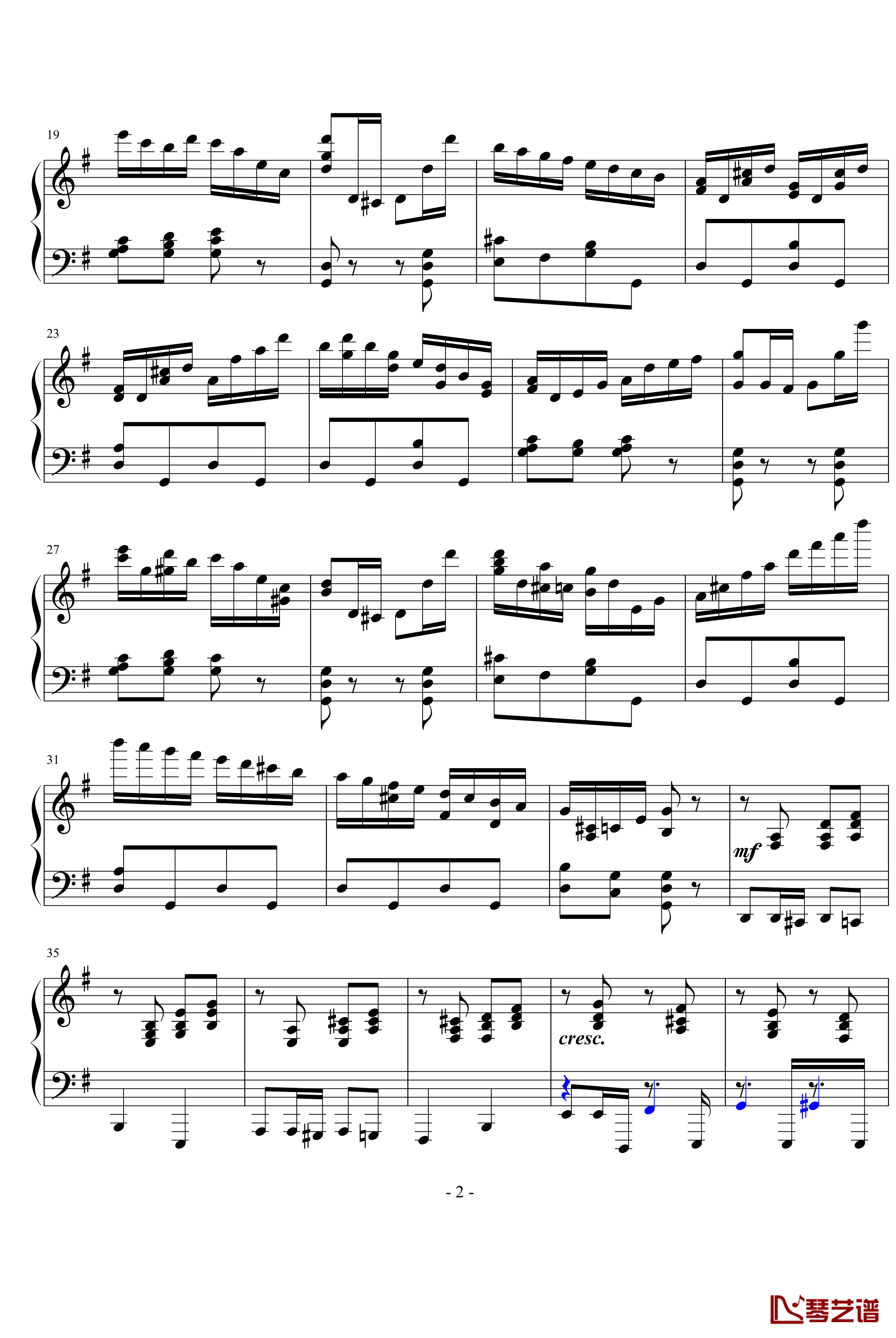 胡桃夹子钢琴谱-俄罗斯舞曲-柴科夫斯基-Peter Ilyich Tchaikovsky2