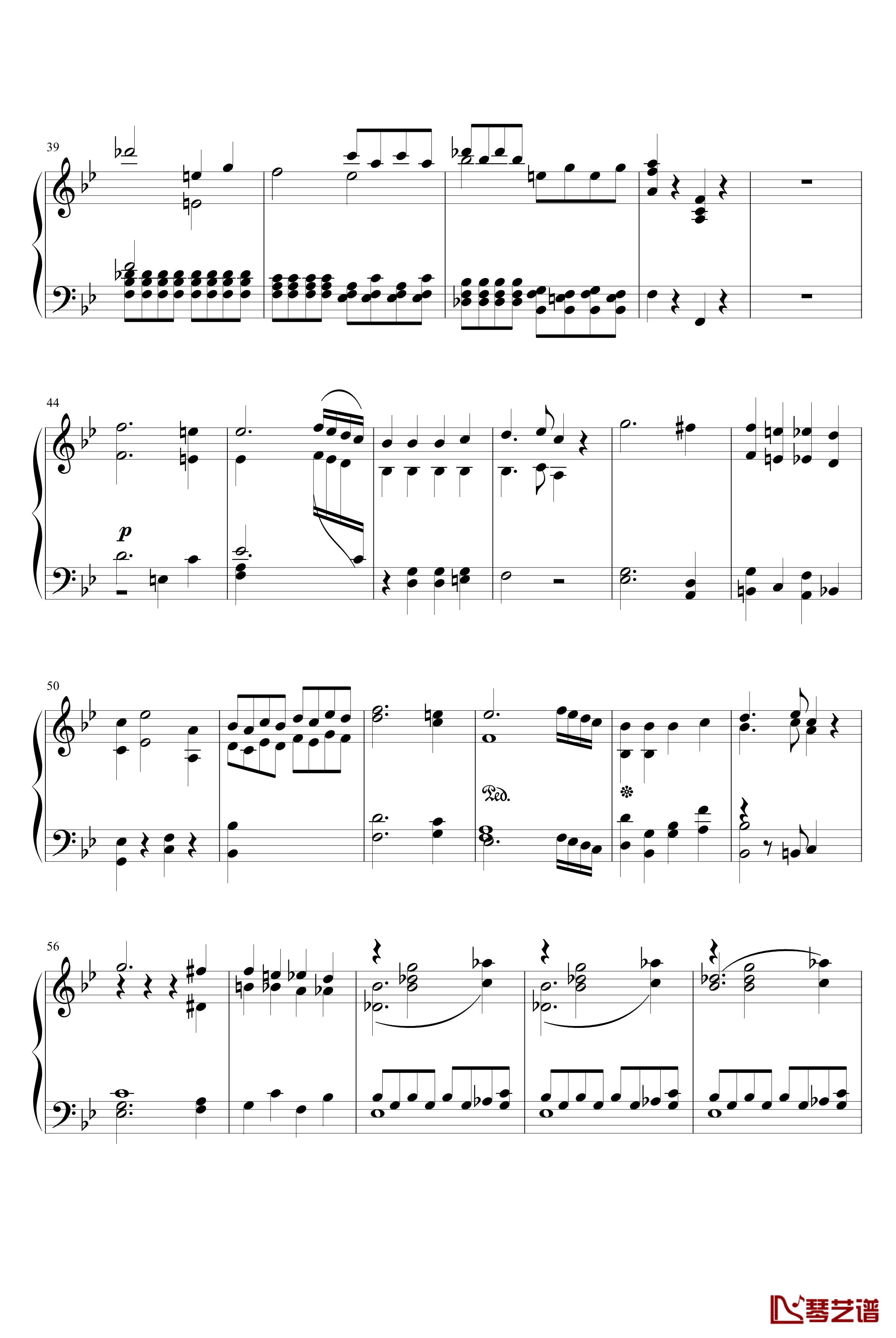 第四十号交响曲钢琴谱-第一乐章-莫扎特3