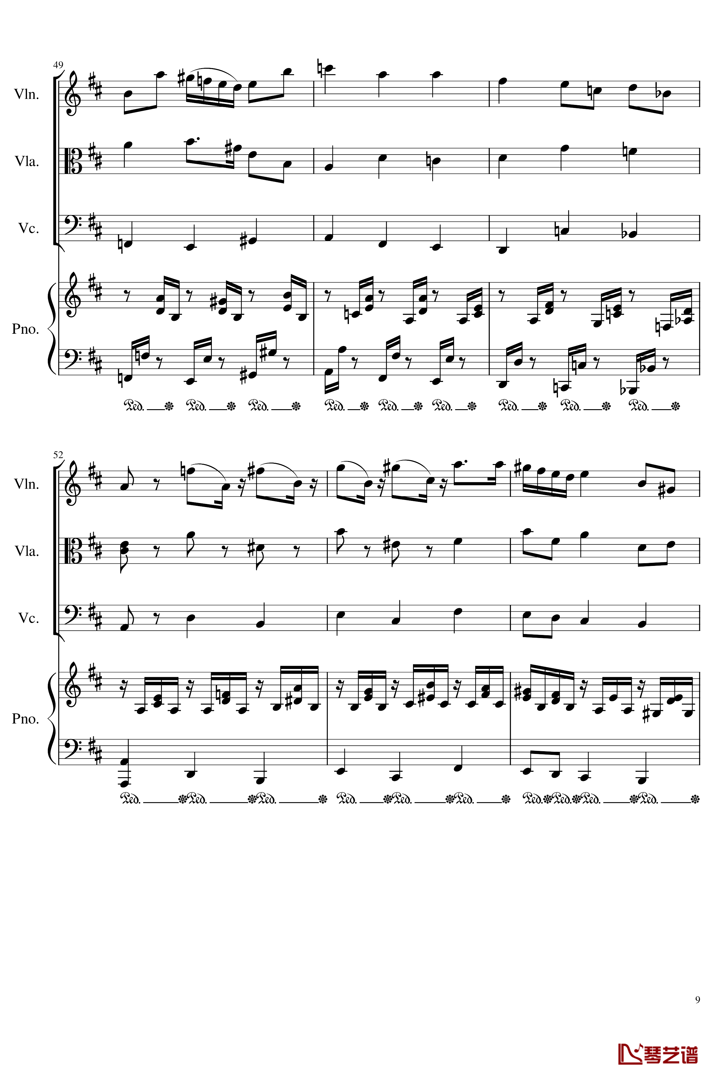 Autumn Song Op.111b钢琴谱-一个球9