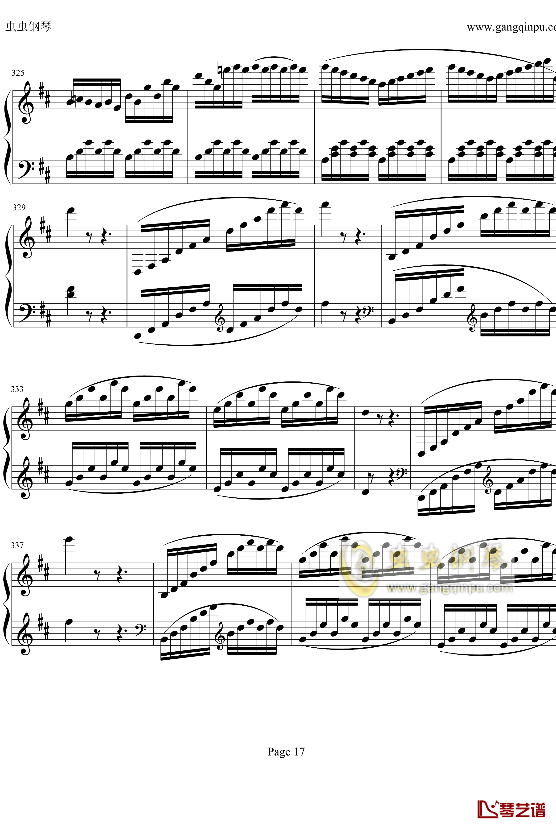 贝多芬钢琴协奏曲Op61第三乐章钢琴谱-贝多芬17