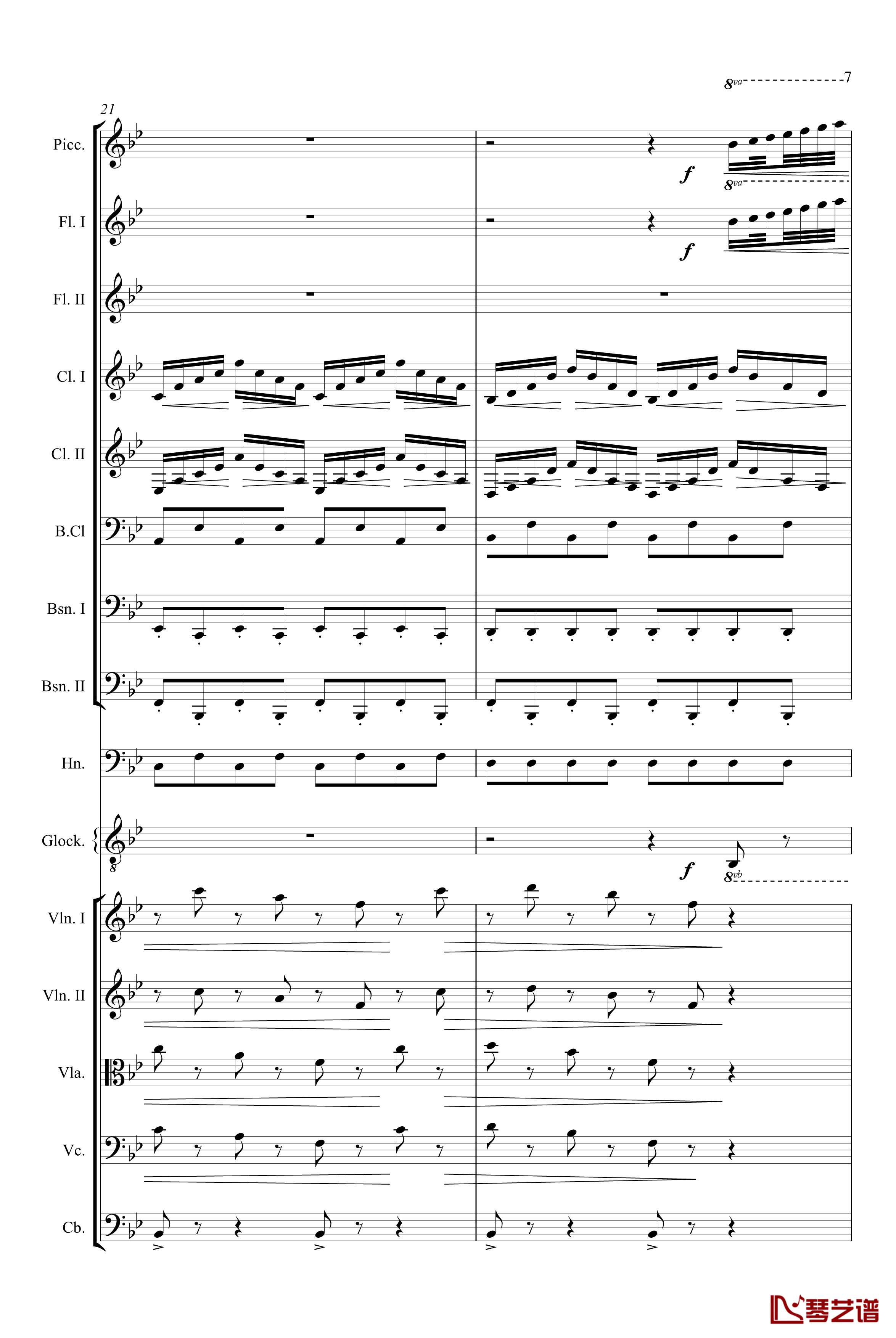 胡桃夹子组曲茶钢琴谱-柴科夫斯基-Peter Ilyich Tchaikovsky7