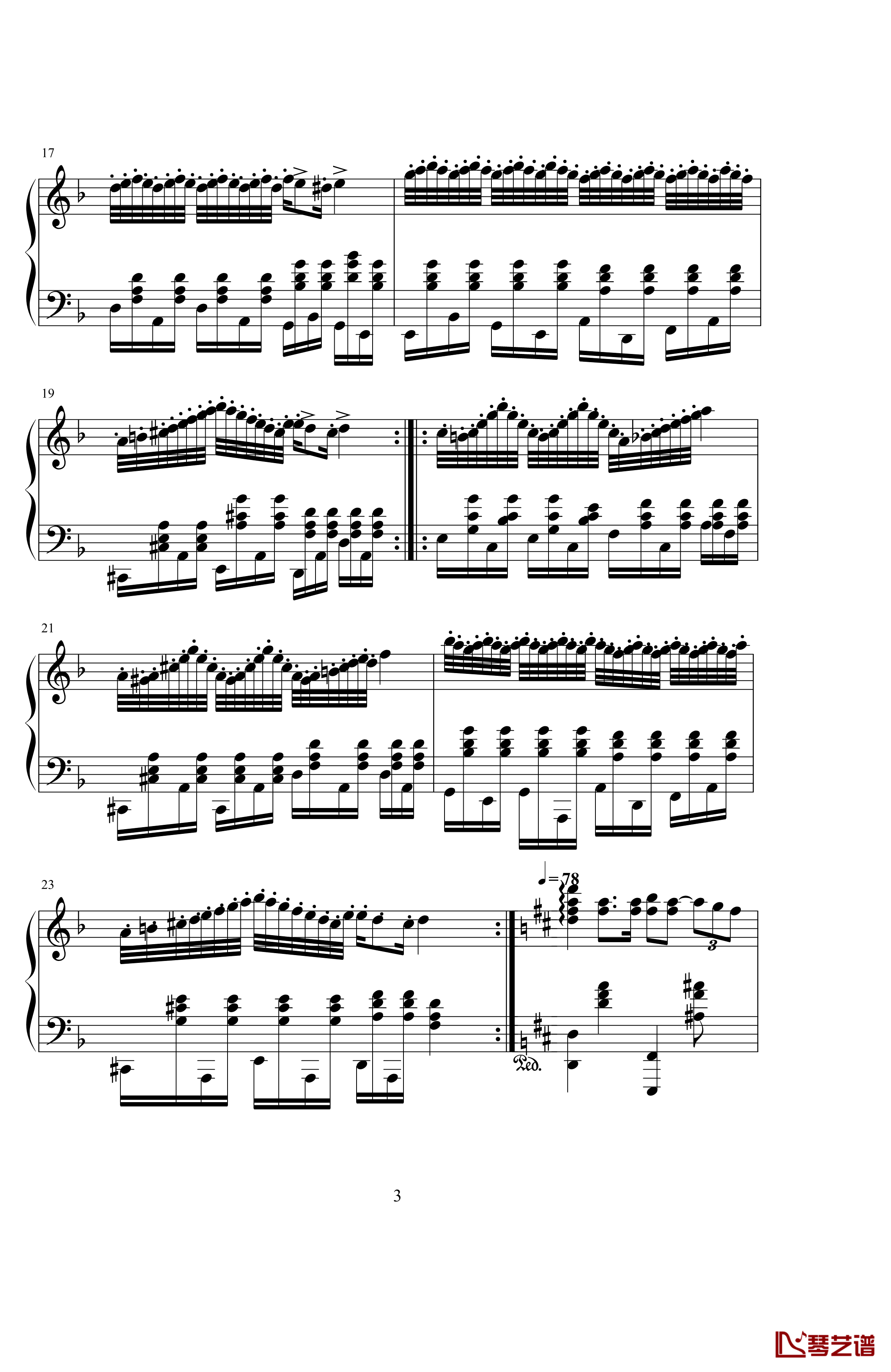 查尔达斯钢琴谱-czardas-蒙蒂3