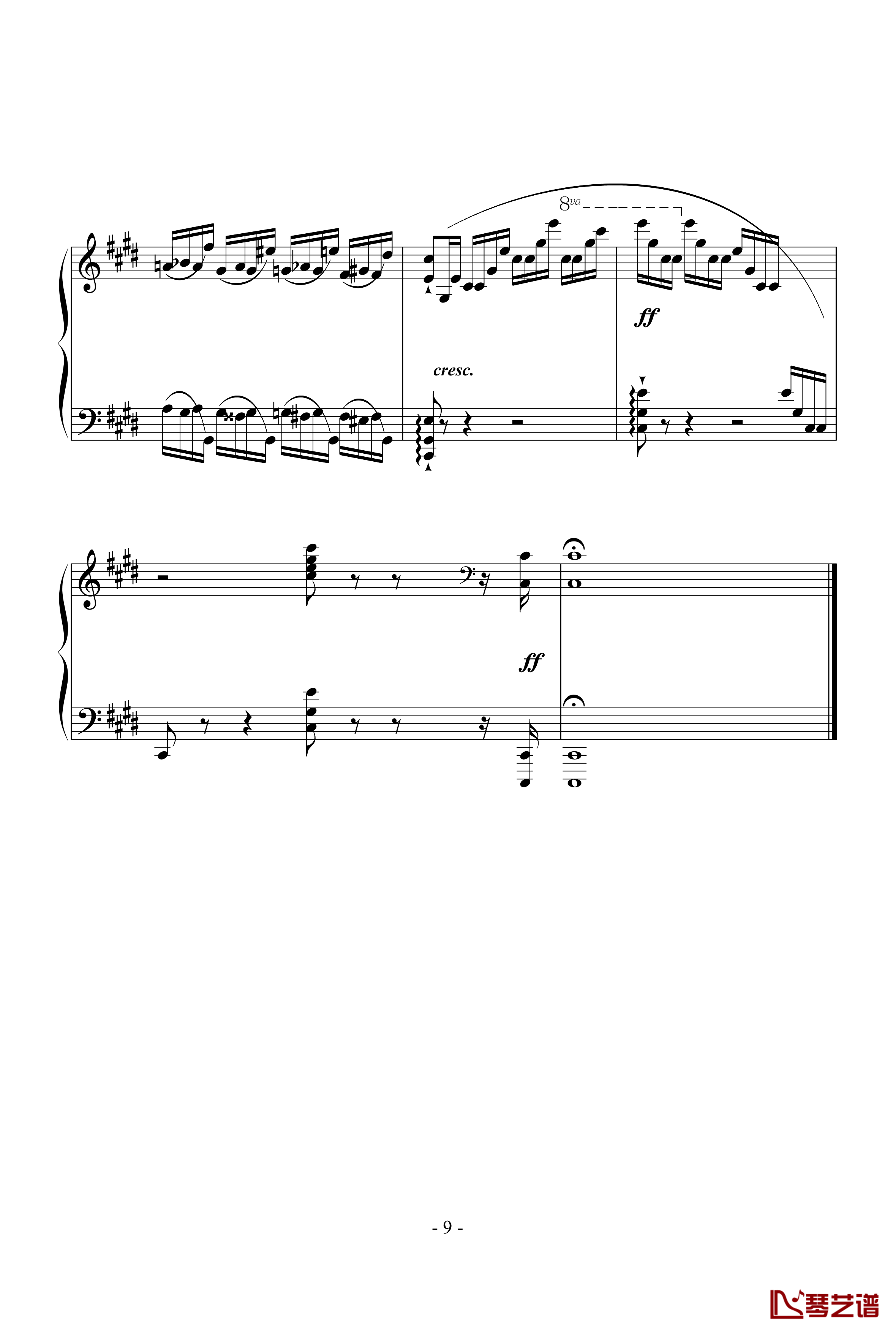 Etude OP.10 NO.4钢琴谱-肖邦练习曲-肖邦-chopin9