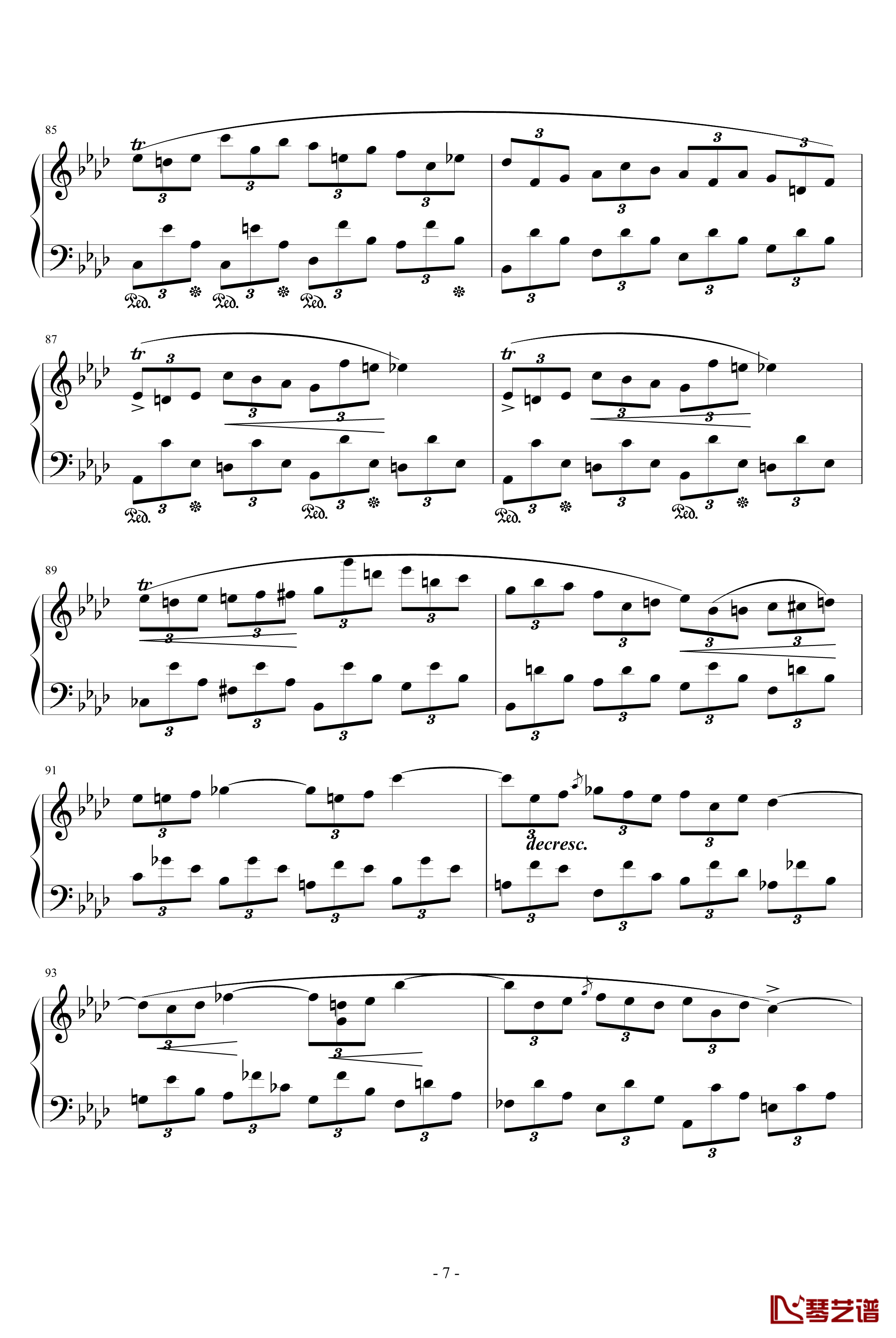 即兴曲第一首Op.29钢琴谱-肖邦-chopin7