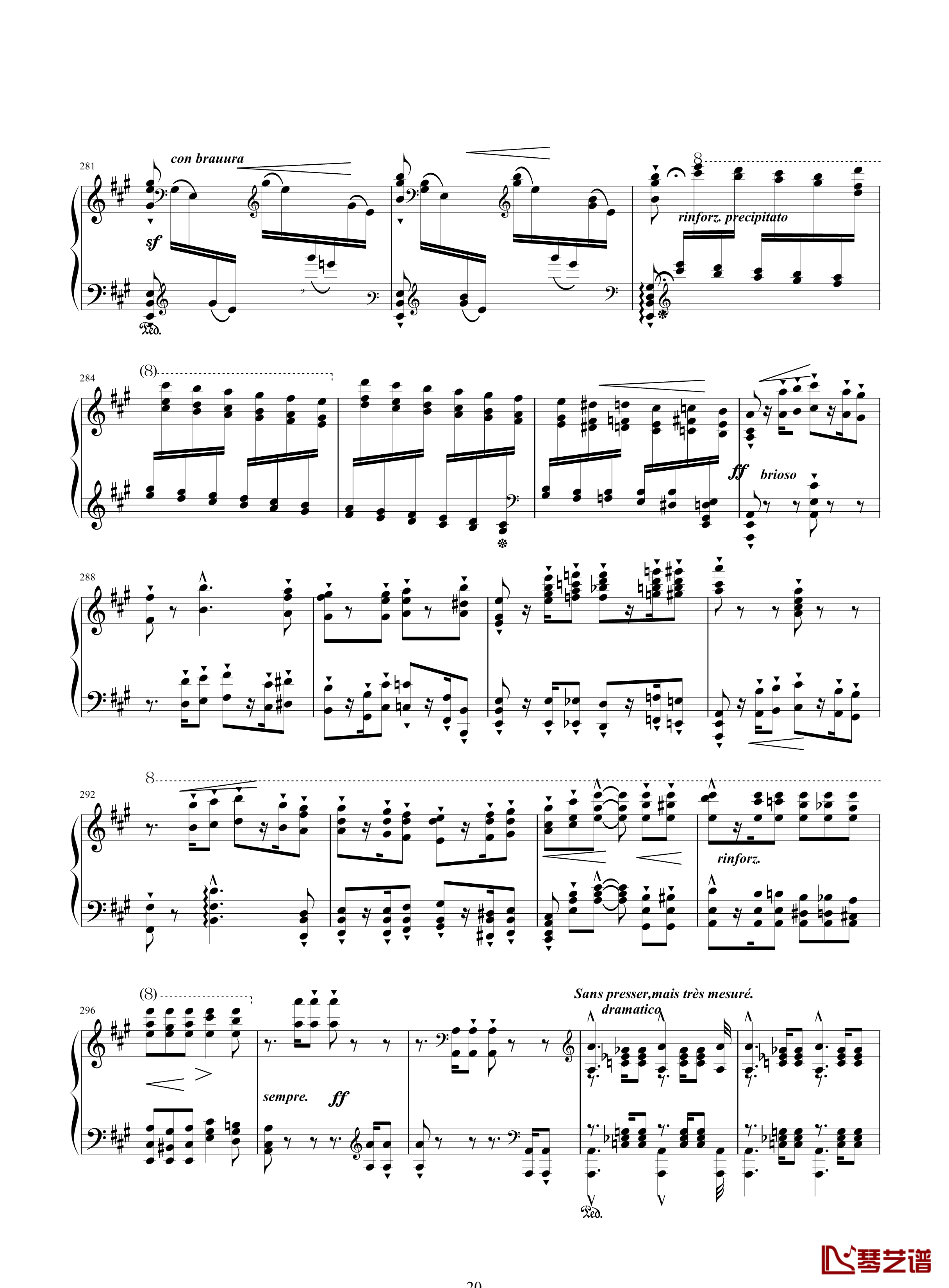 唐璜的回忆钢琴谱-34页全谱-李斯特20