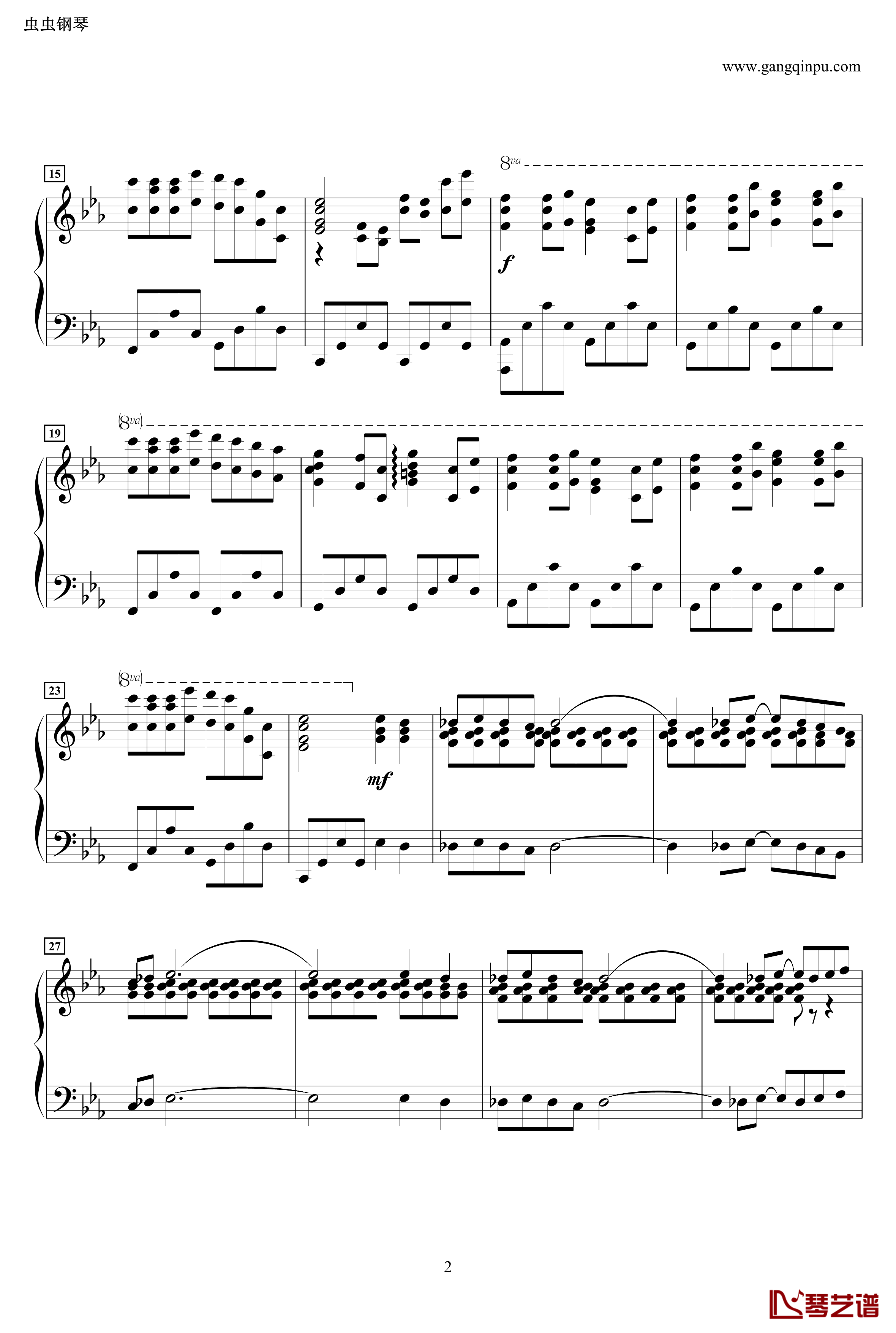 龙猫主题曲钢琴谱-风之甬道·風のとおり道·The Wind Forest·-·Best Original on Piano-久石让2