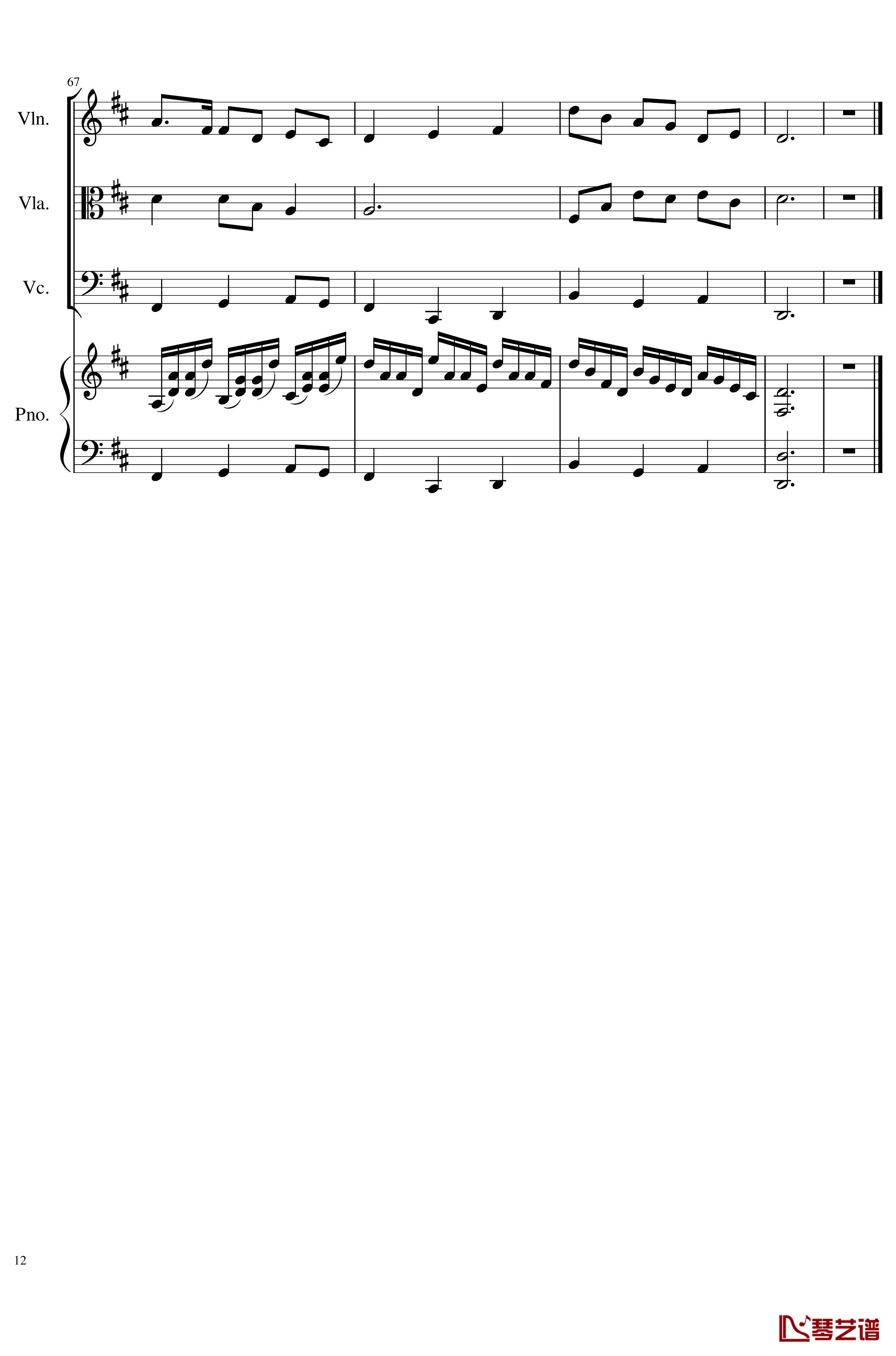 Autumn Song Op.111b钢琴谱-一个球12