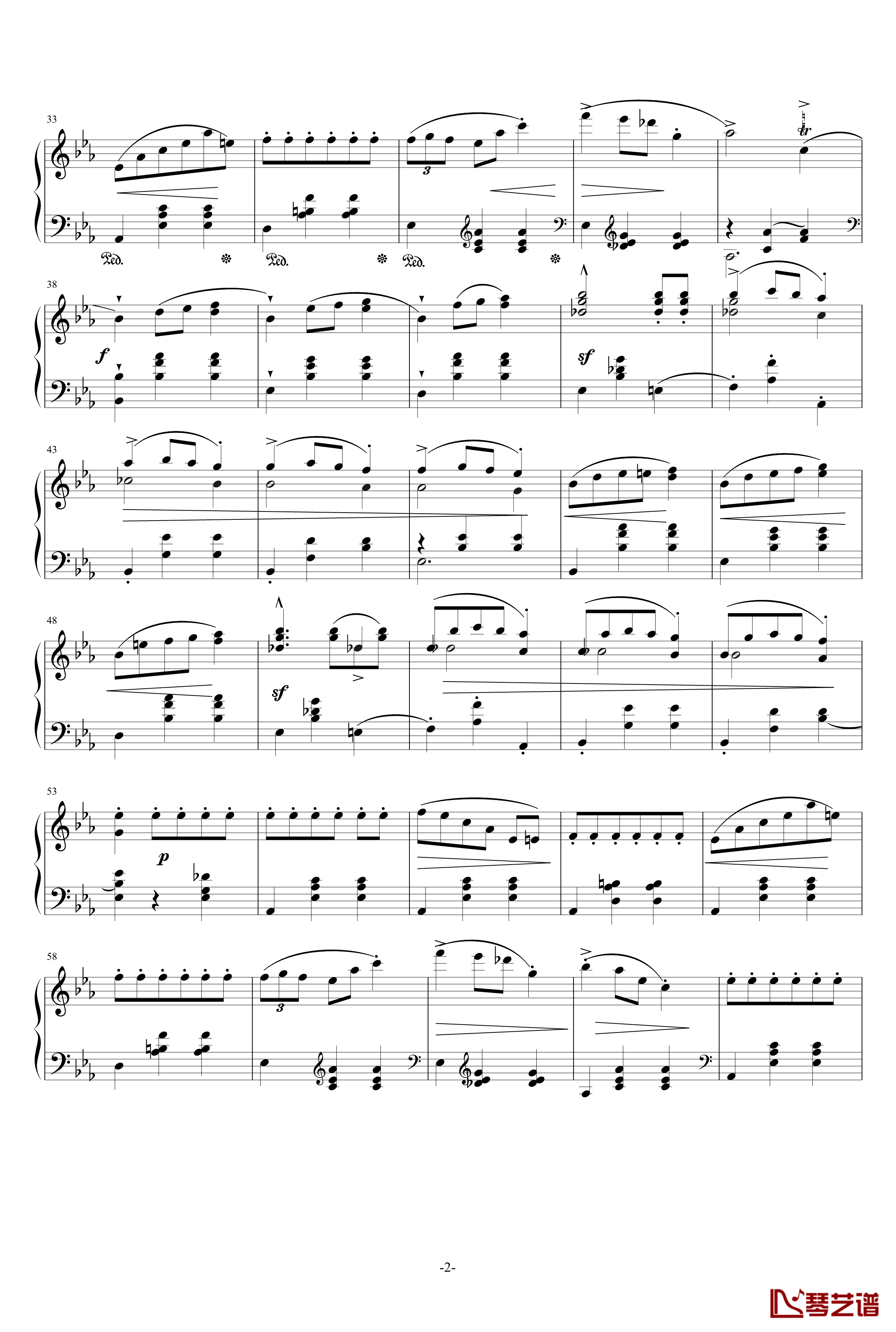 降E大调华丽大圆舞曲Op.18钢琴谱-肖邦-chopin2