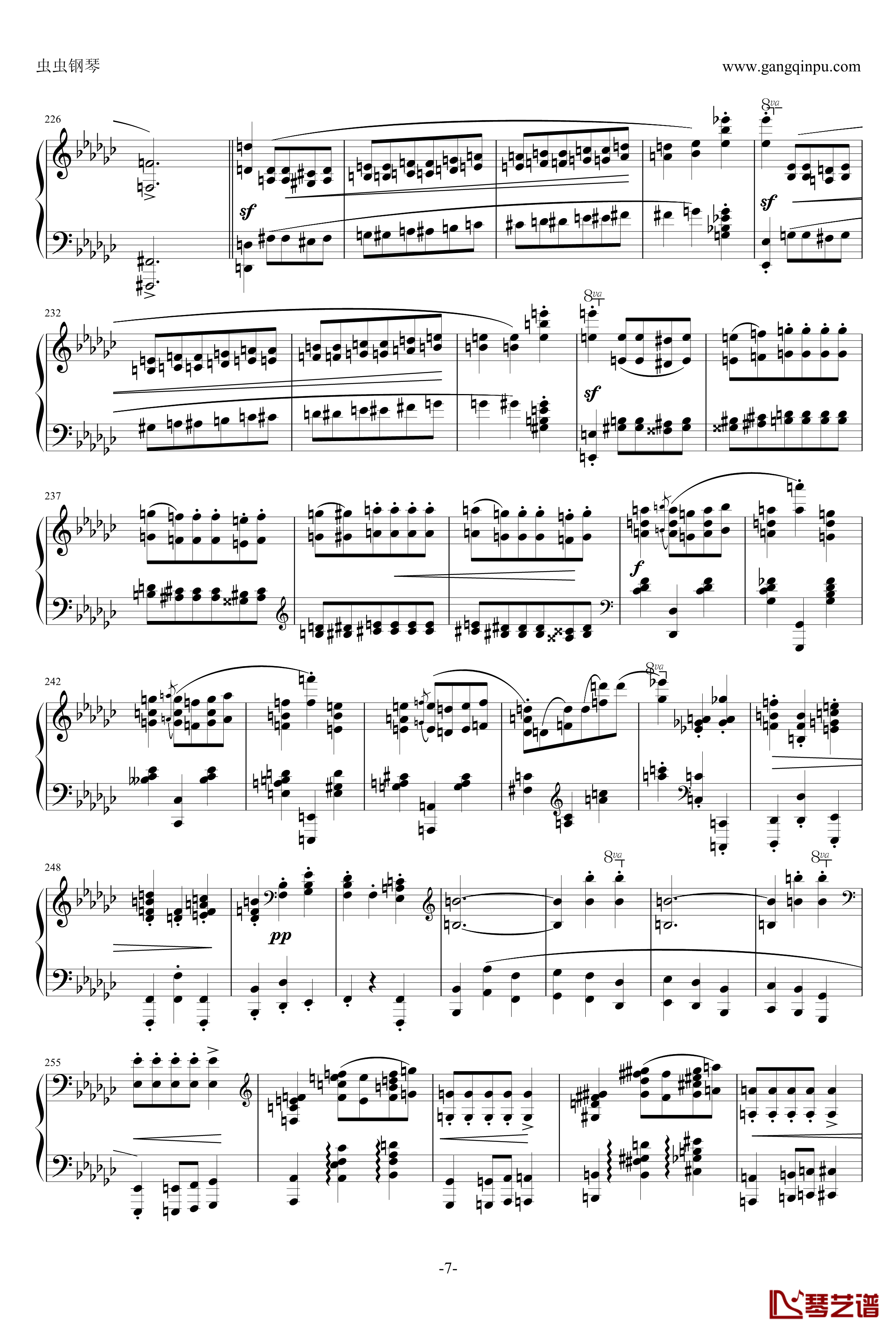 降b小调奏鸣曲——第二乐章钢琴谱-肖邦-chopin7