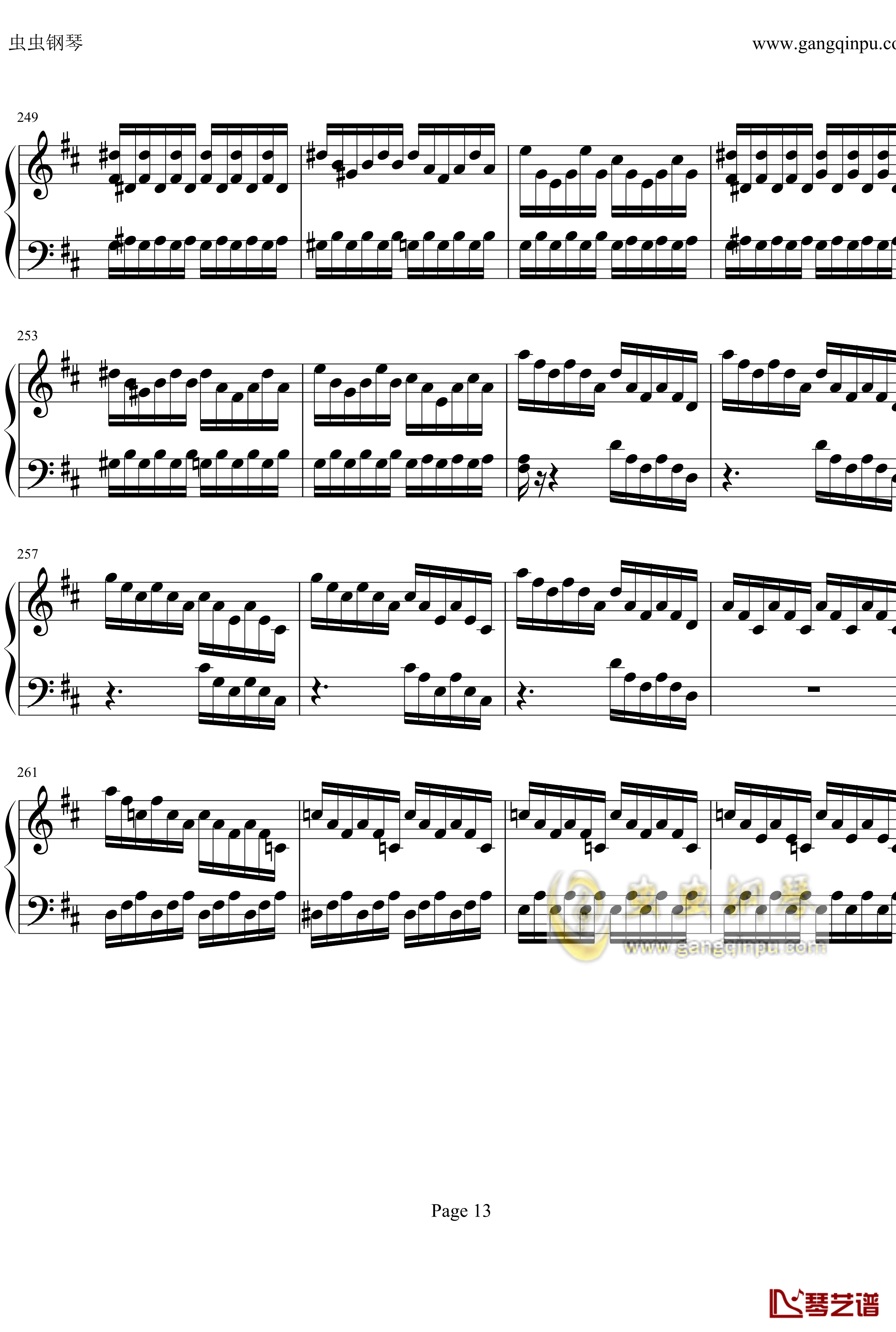 贝多芬钢琴协奏曲Op61第三乐章钢琴谱-贝多芬13
