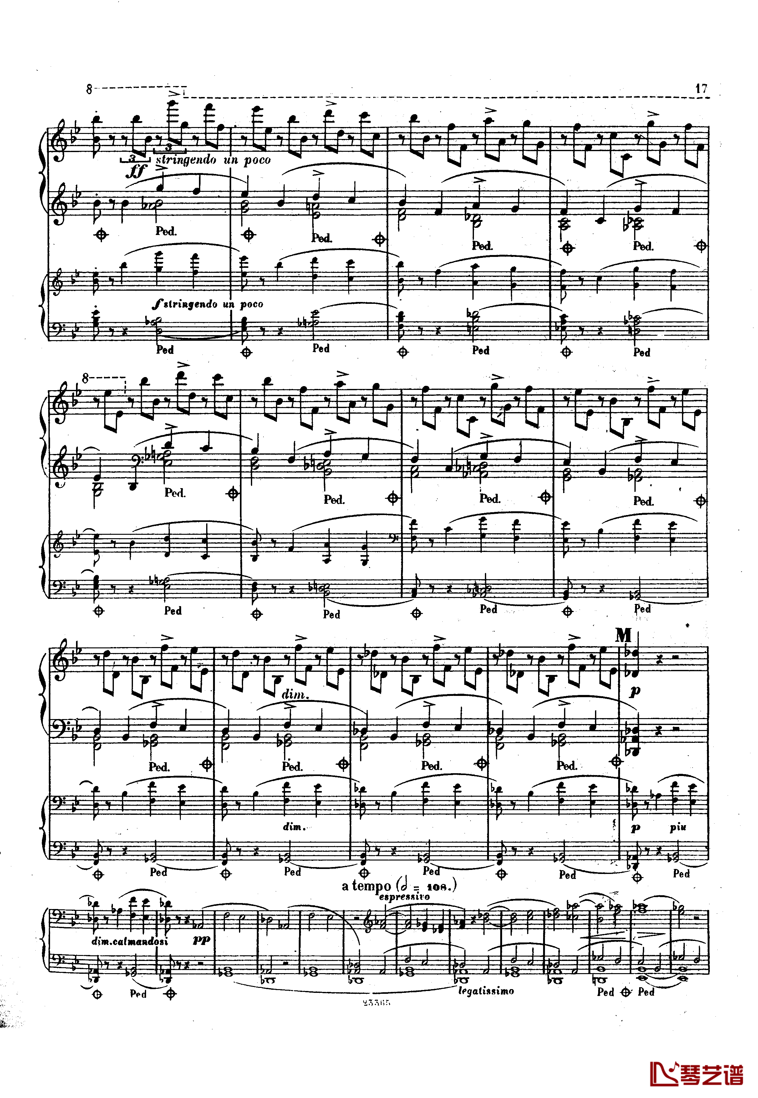 g小调钢琴协奏曲  Op.15钢琴谱-斯甘巴蒂17