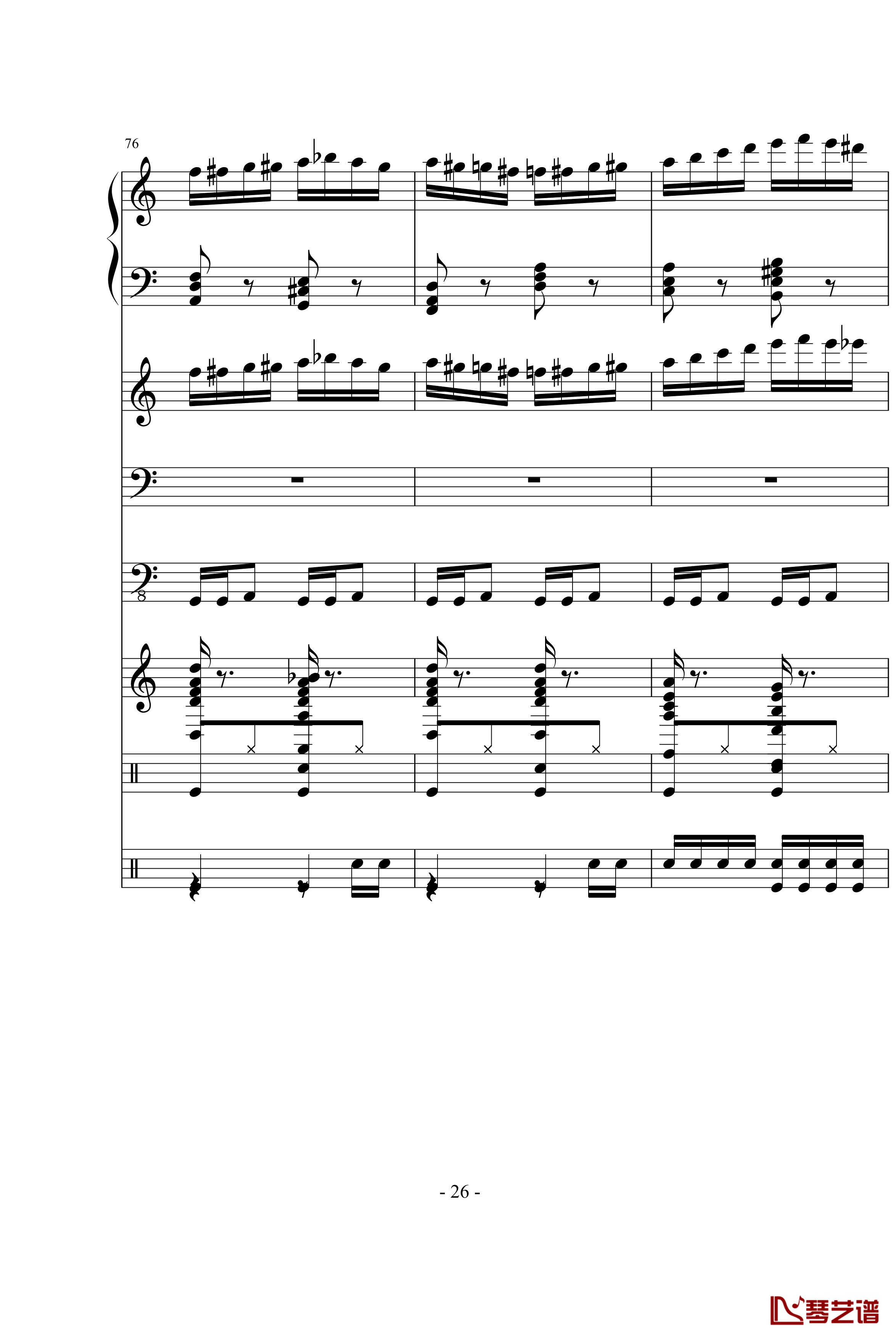 野蜂飞舞钢琴谱-里姆斯基-柯萨科夫26