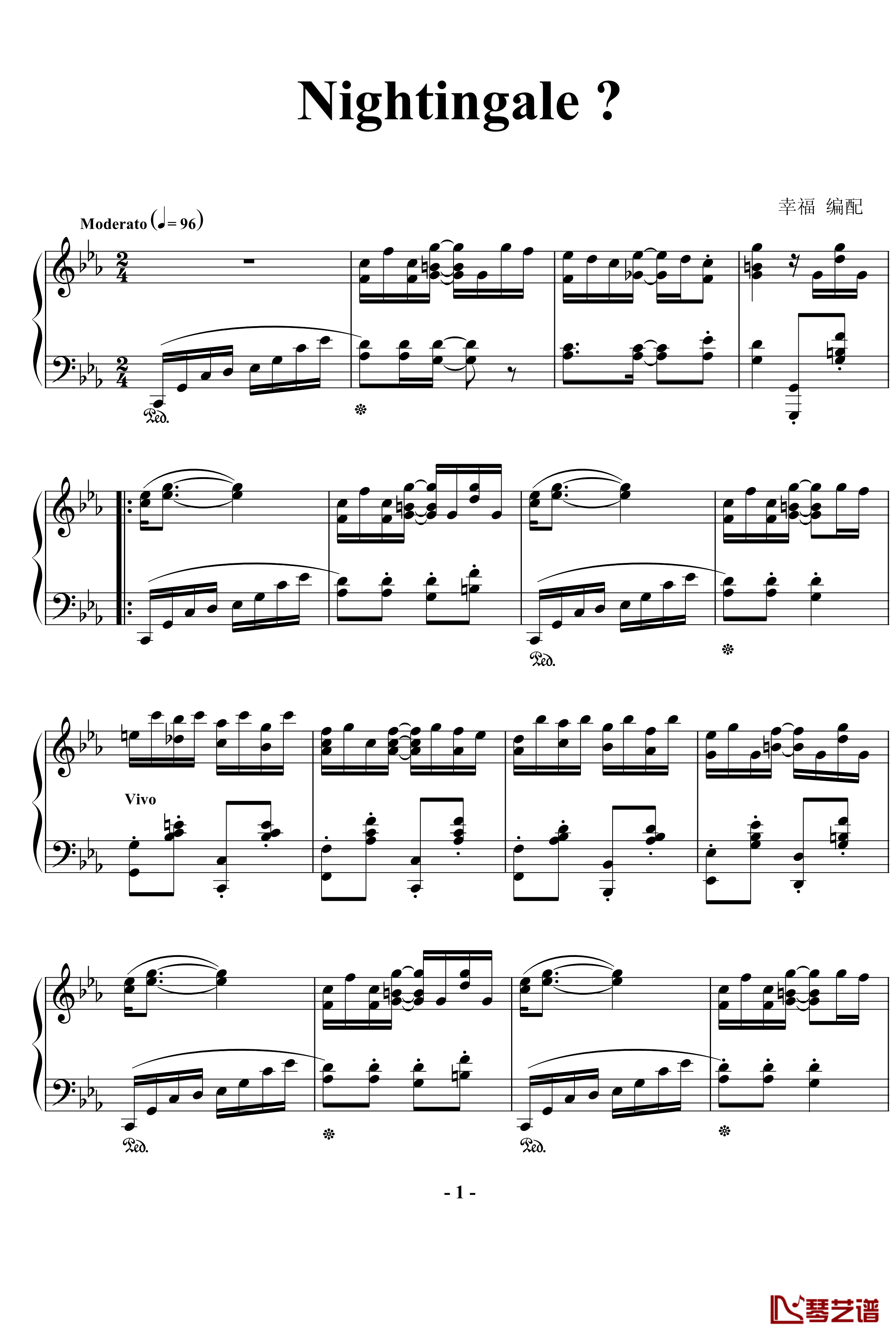 一首经典的爵士钢琴谱-欧美经典1