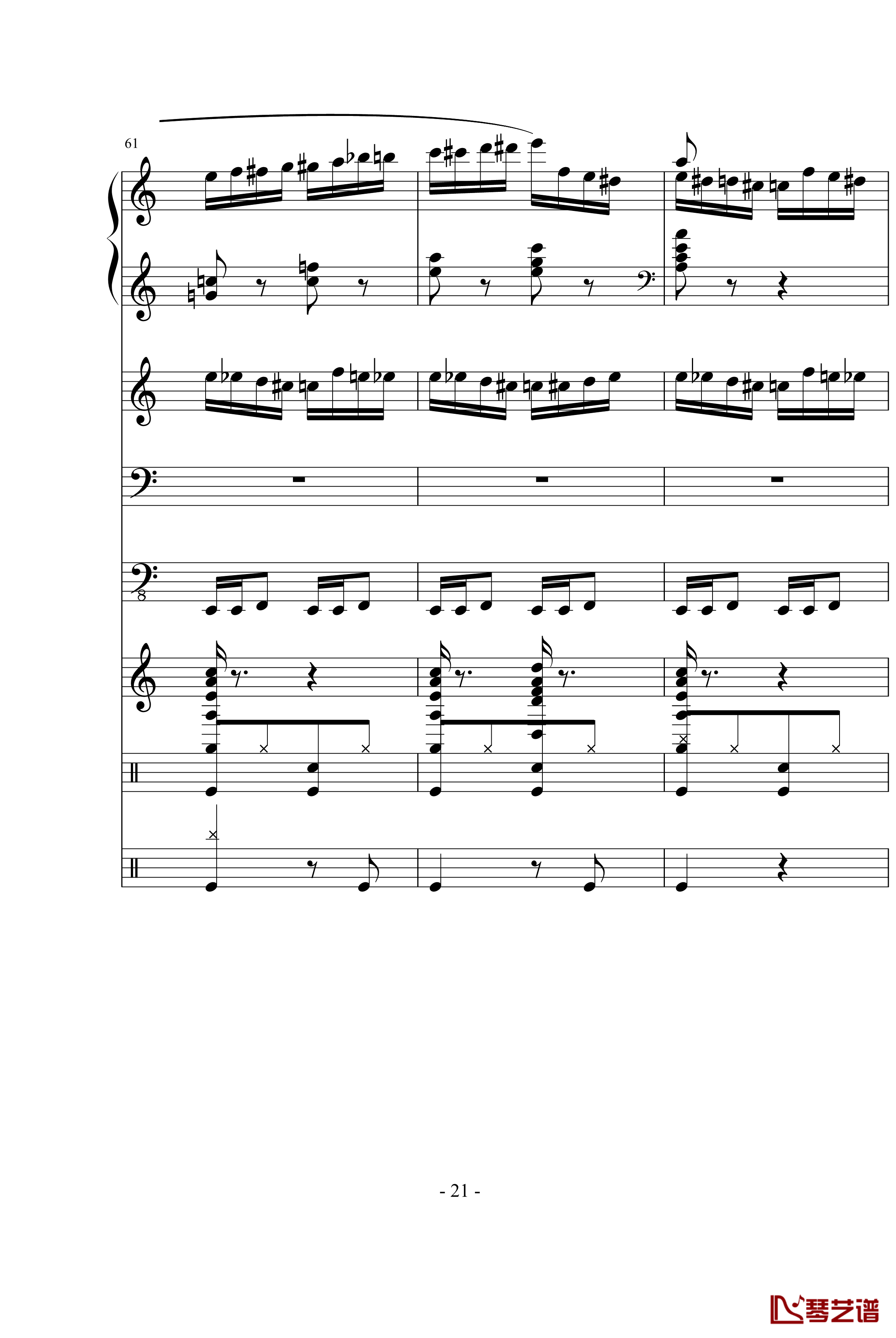 野蜂飞舞钢琴谱-里姆斯基-柯萨科夫21