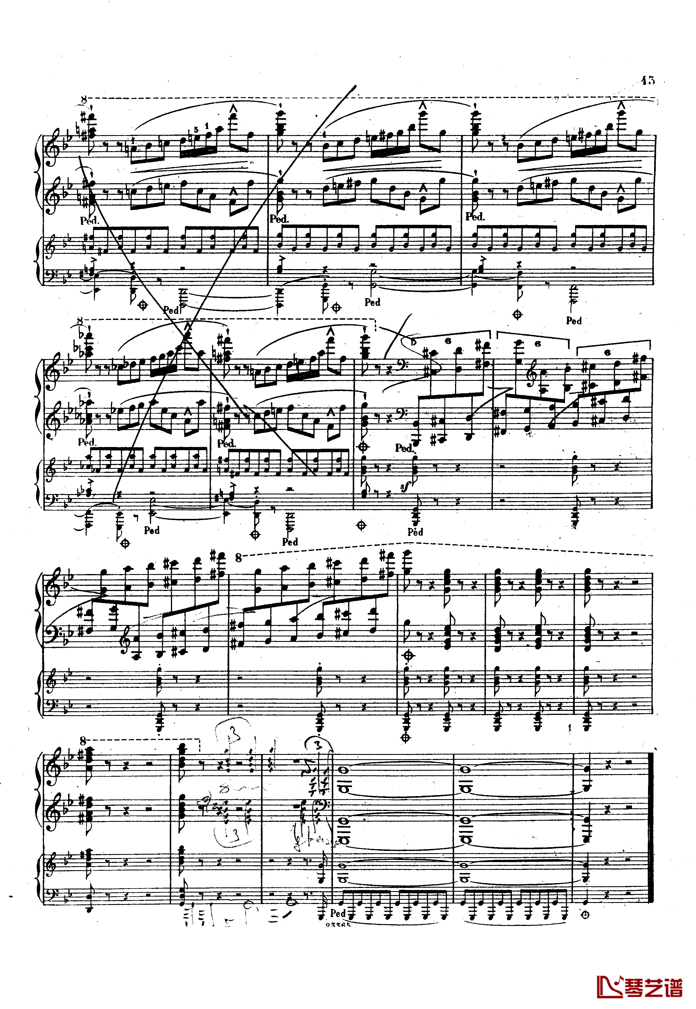 g小调钢琴协奏曲  Op.15钢琴谱-斯甘巴蒂43