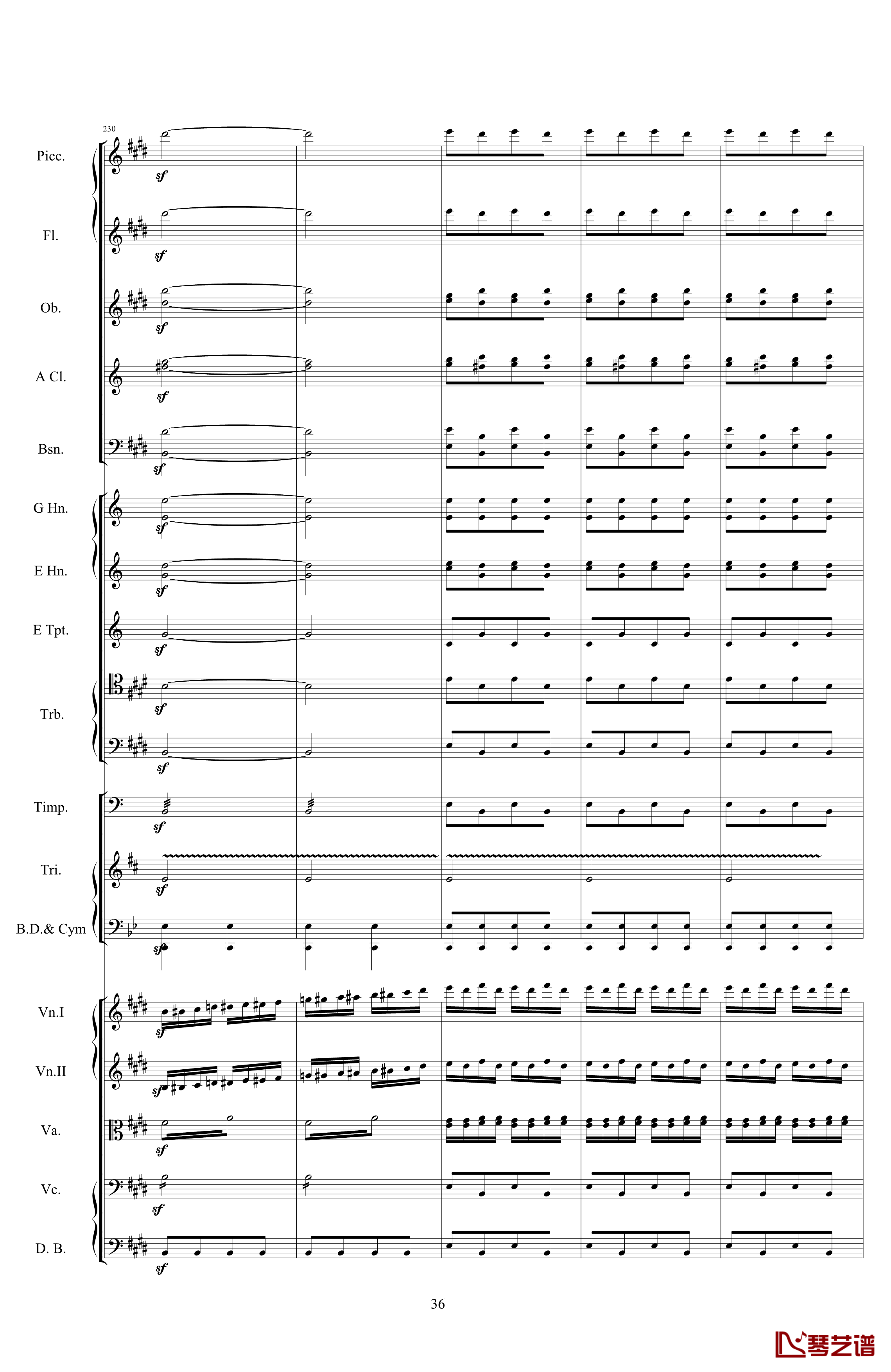威廉退尔序曲钢琴谱-原版扒谱-罗西尼36