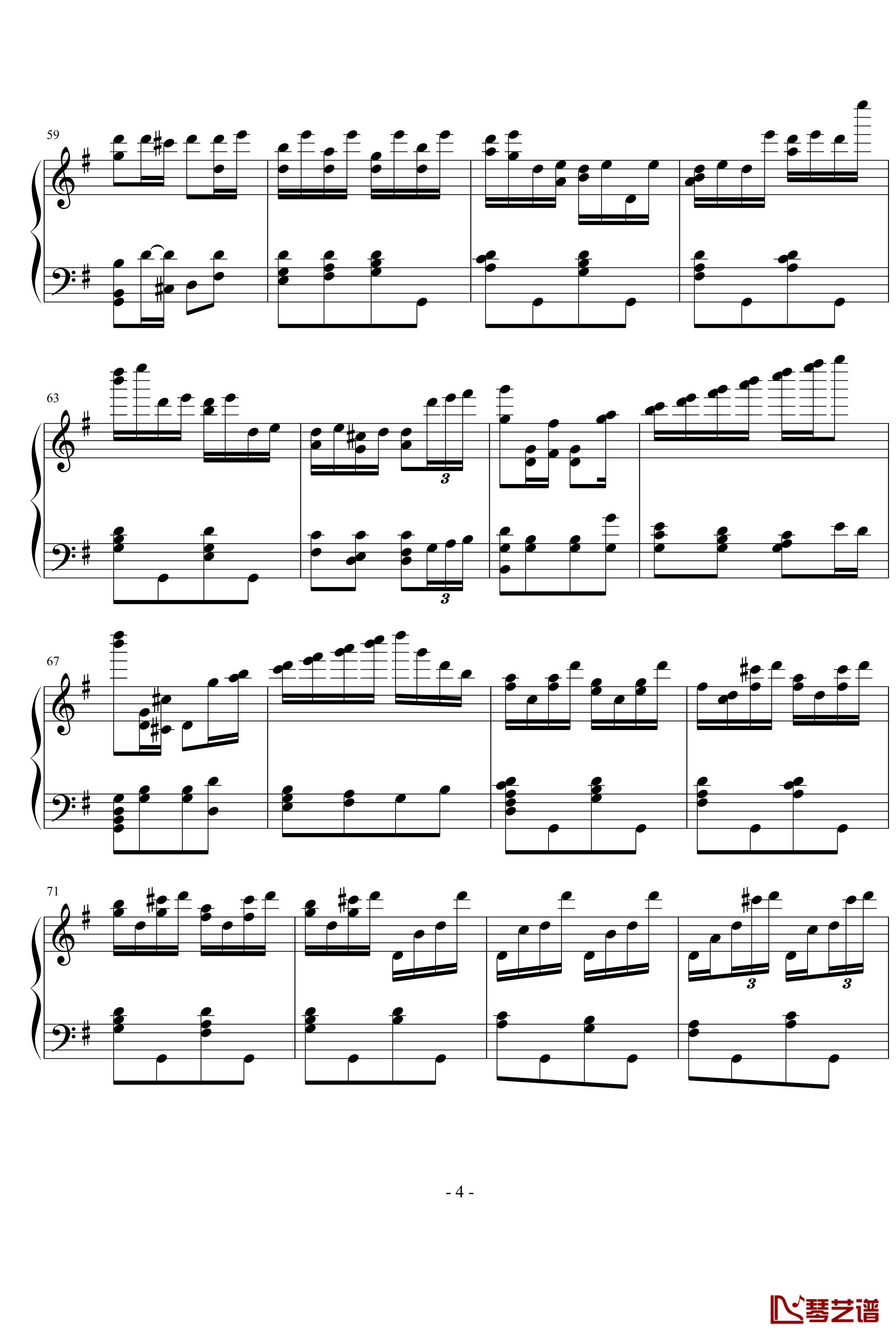 胡桃夹子钢琴谱-俄罗斯舞曲-柴科夫斯基-Peter Ilyich Tchaikovsky4