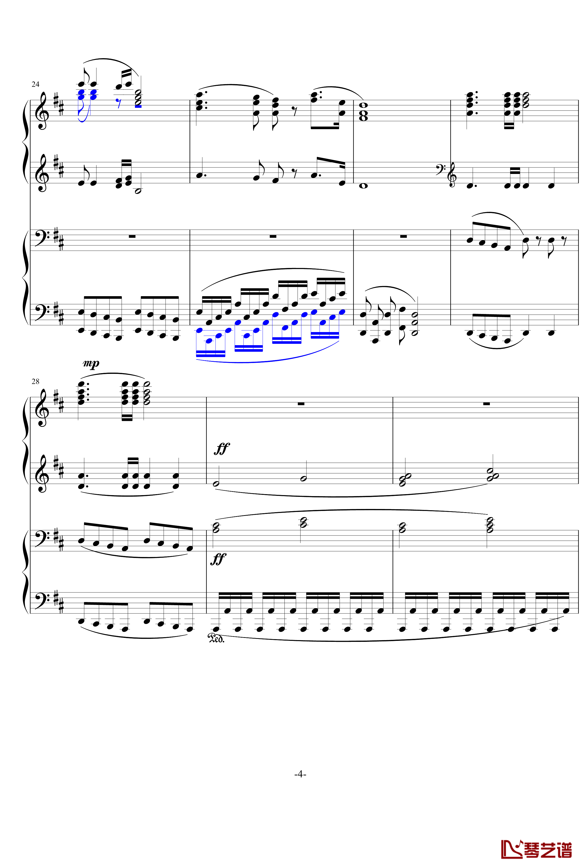 无题钢琴谱-军歌-北平乐师4