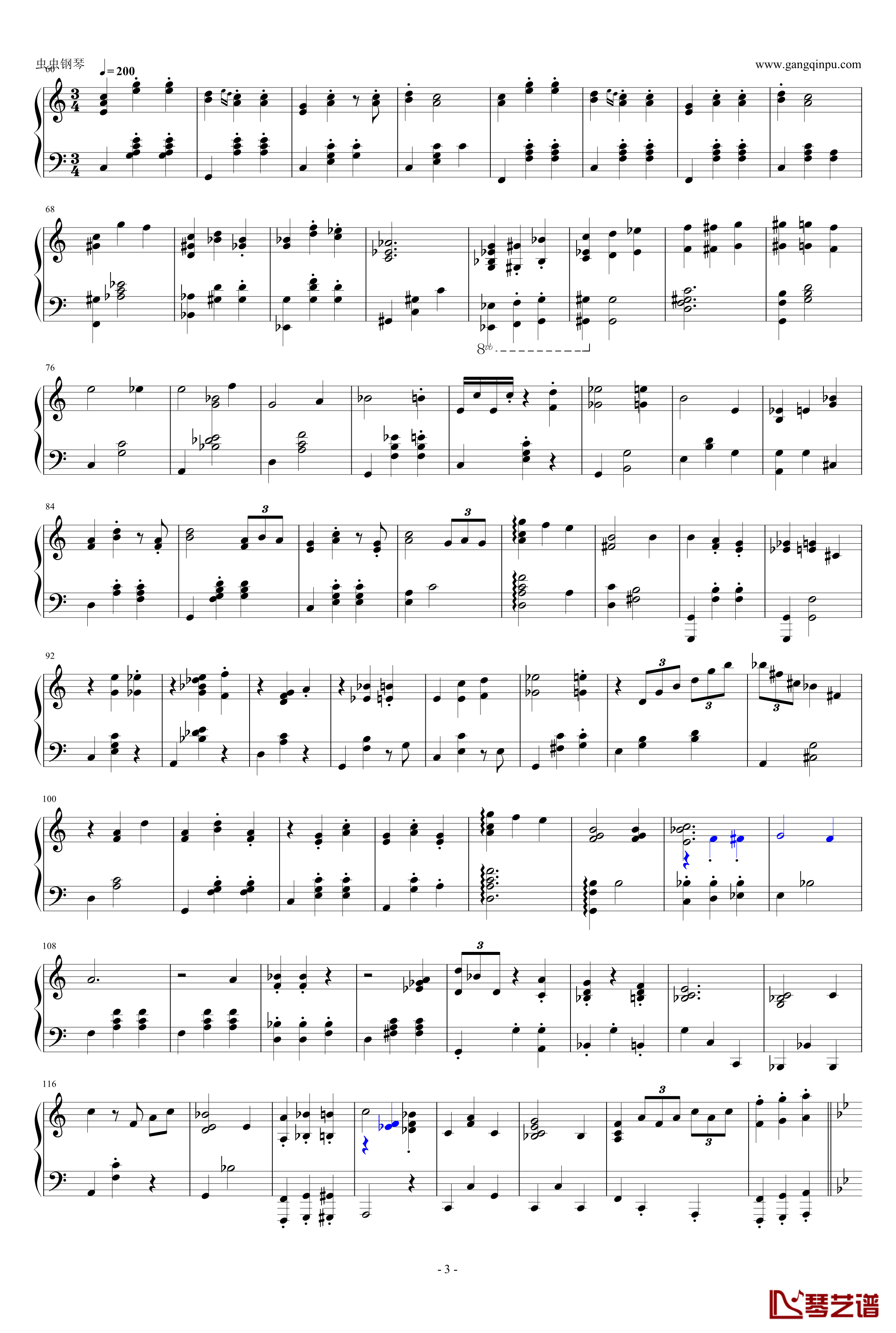 mahler four钢琴谱-独奏-音乐之声-harrythepiano3