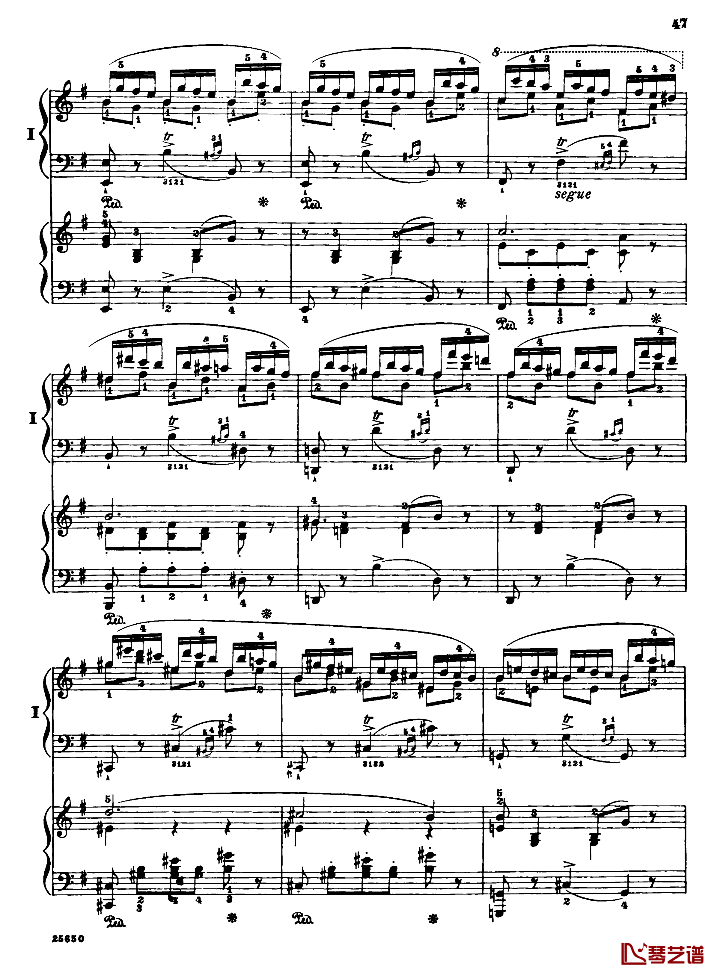 肖邦第一钢琴协奏曲钢琴谱-肖邦49