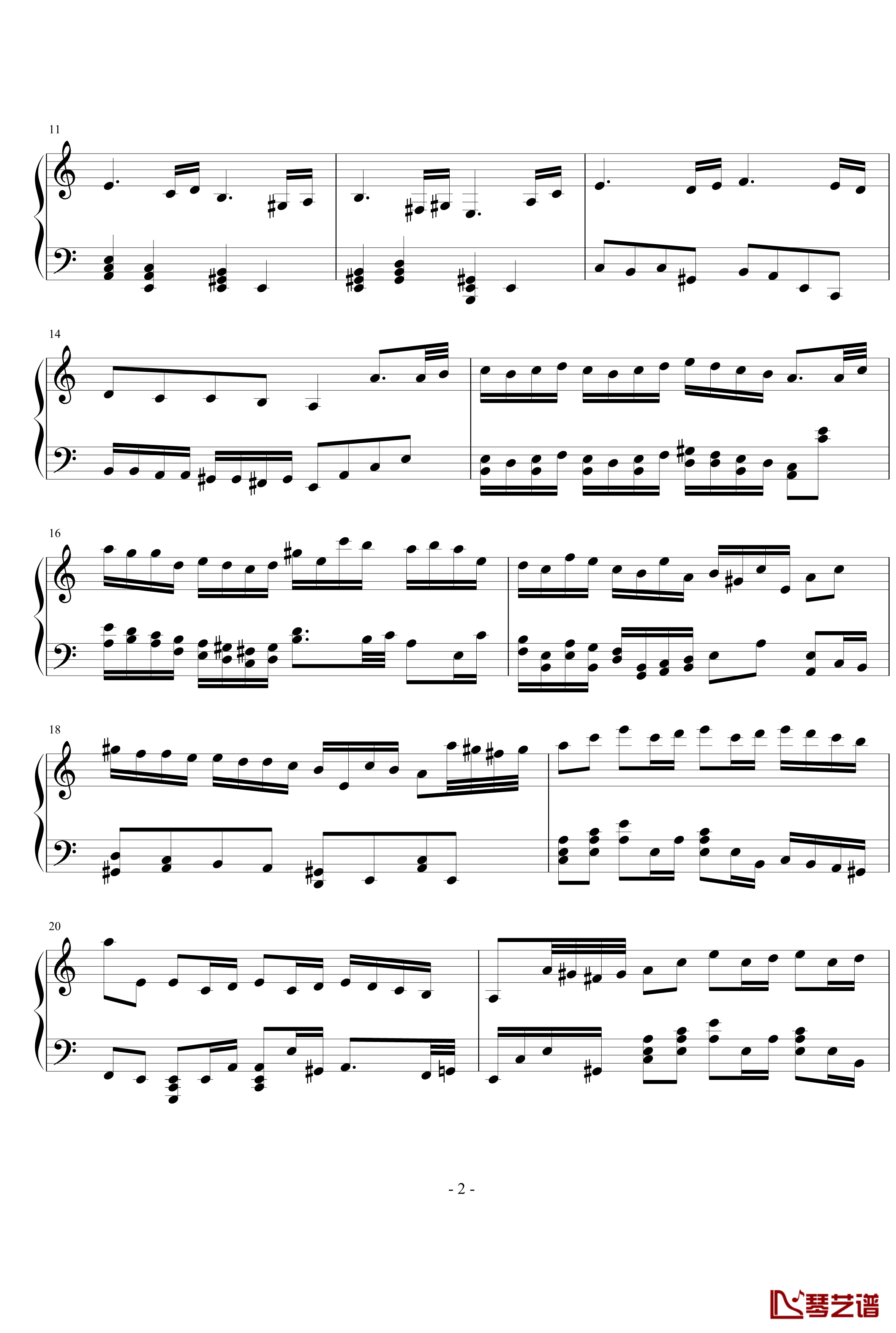 A Minor钢琴谱-rebecca0qudy2
