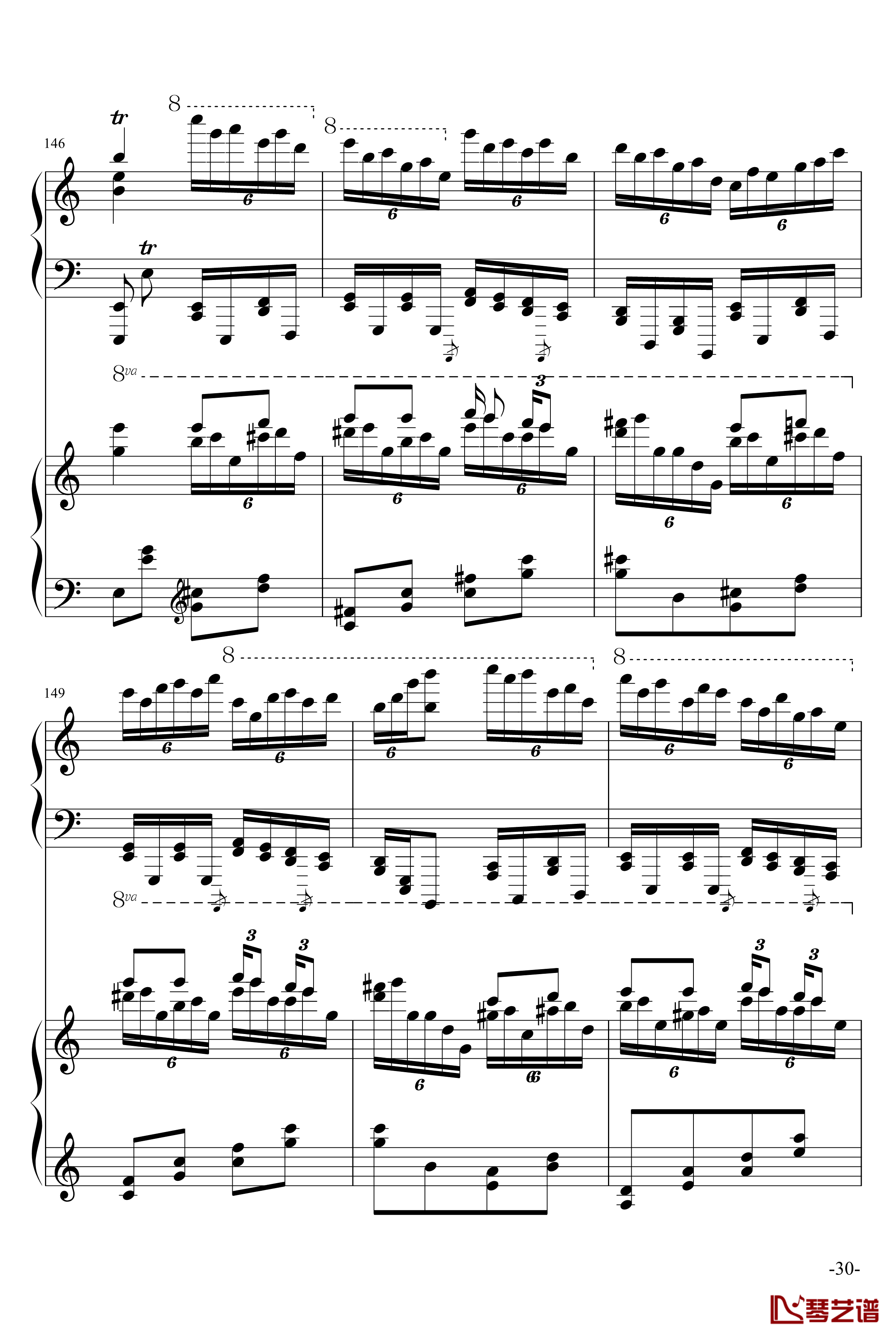 斗琴就找土耳其真实惠钢琴谱-修改-莫扎特30