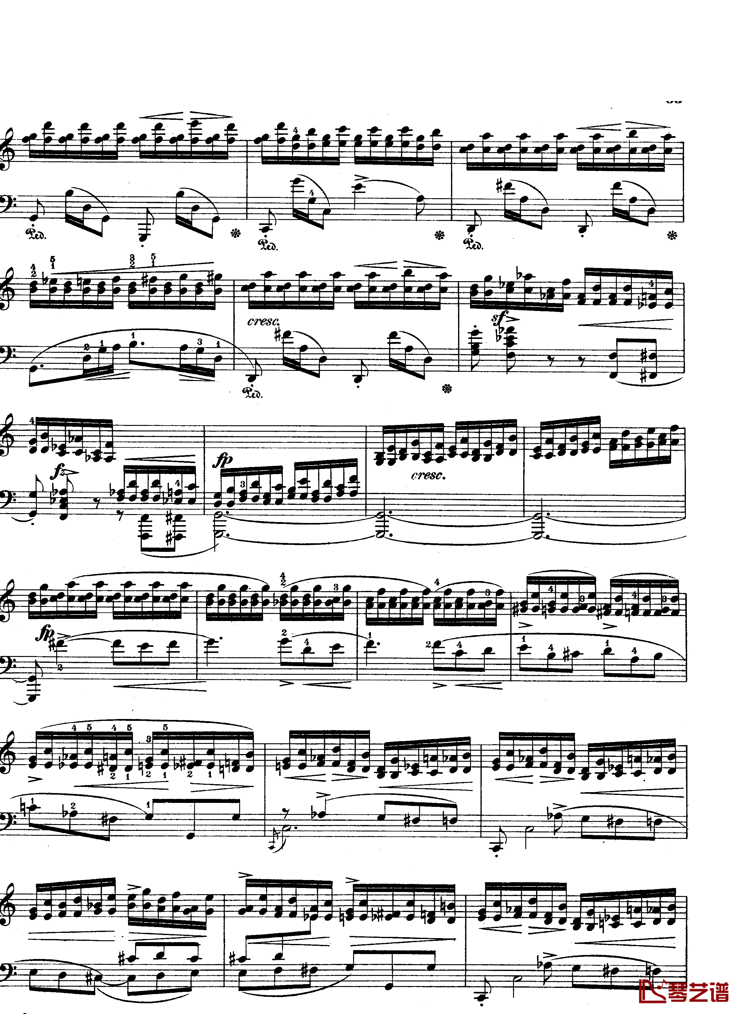 黑键练习曲钢琴谱-肖邦-chopin2
