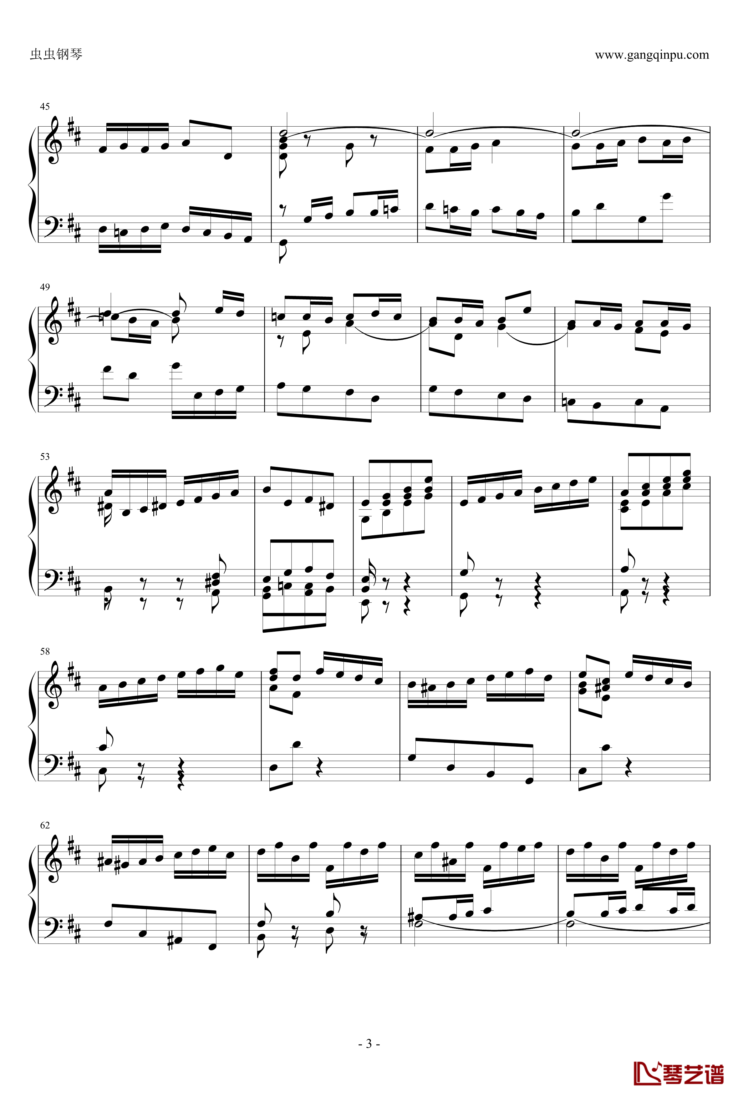 BWV831ECHO钢琴谱-雅克·奥芬巴赫3