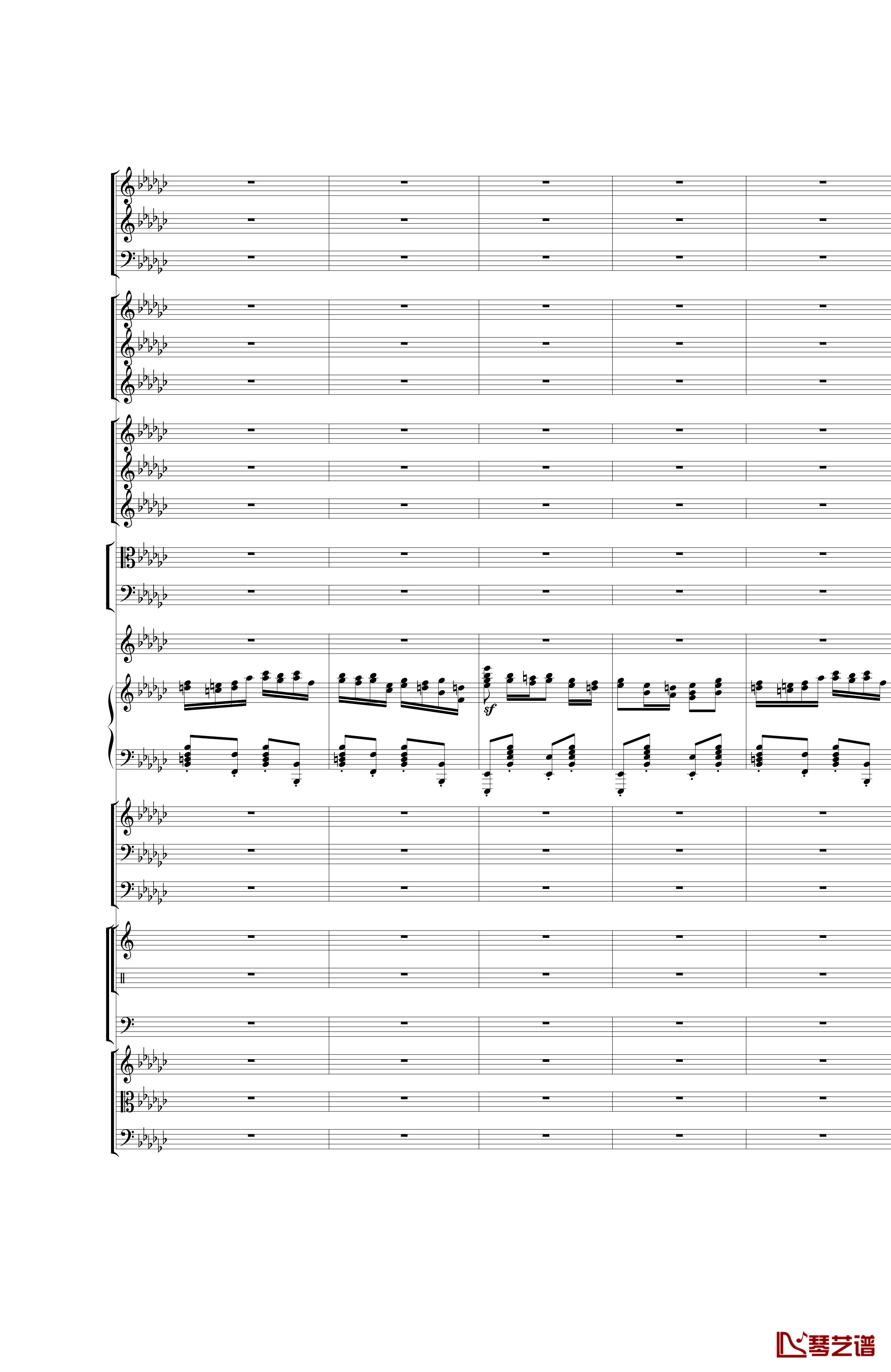 Piano Concerto No.3 in E Flat minor钢琴谱 I.Moderto-热情而辉煌29