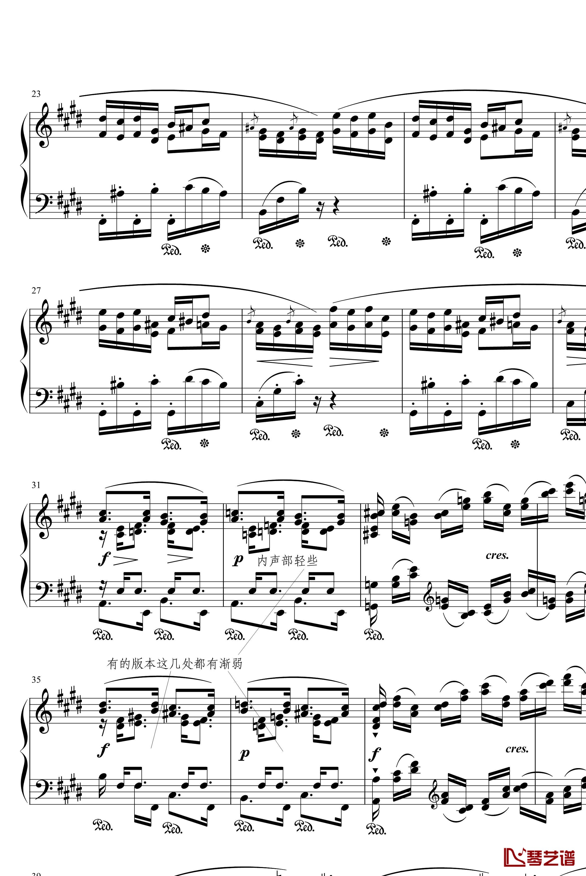 离别曲钢琴谱-练习曲-肖邦-chopin2