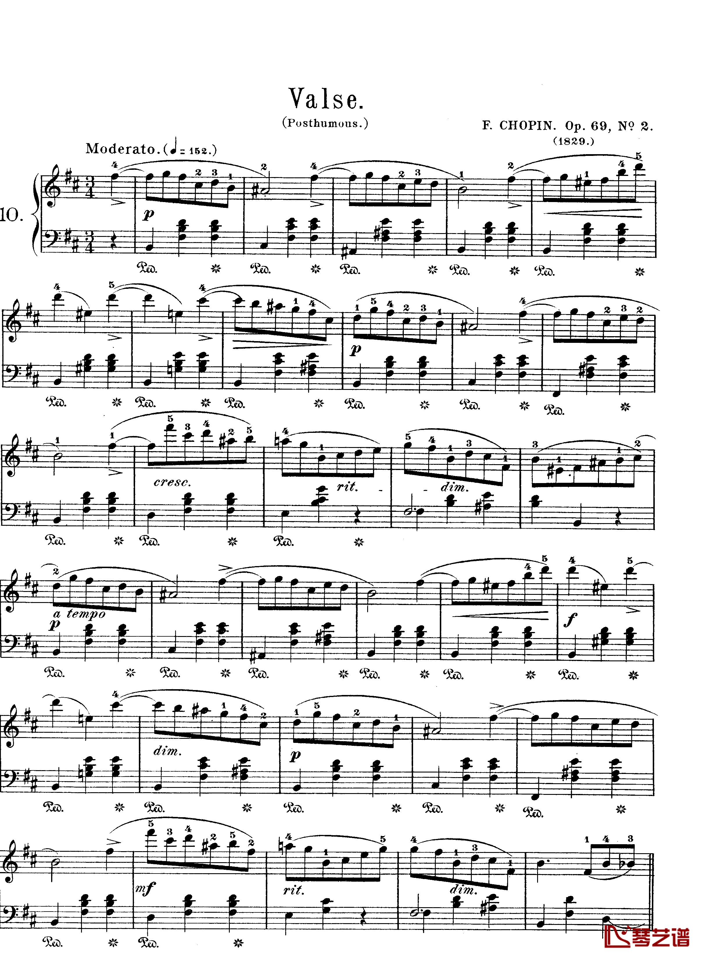 e小调圆舞曲钢琴谱-肖邦-chopin1