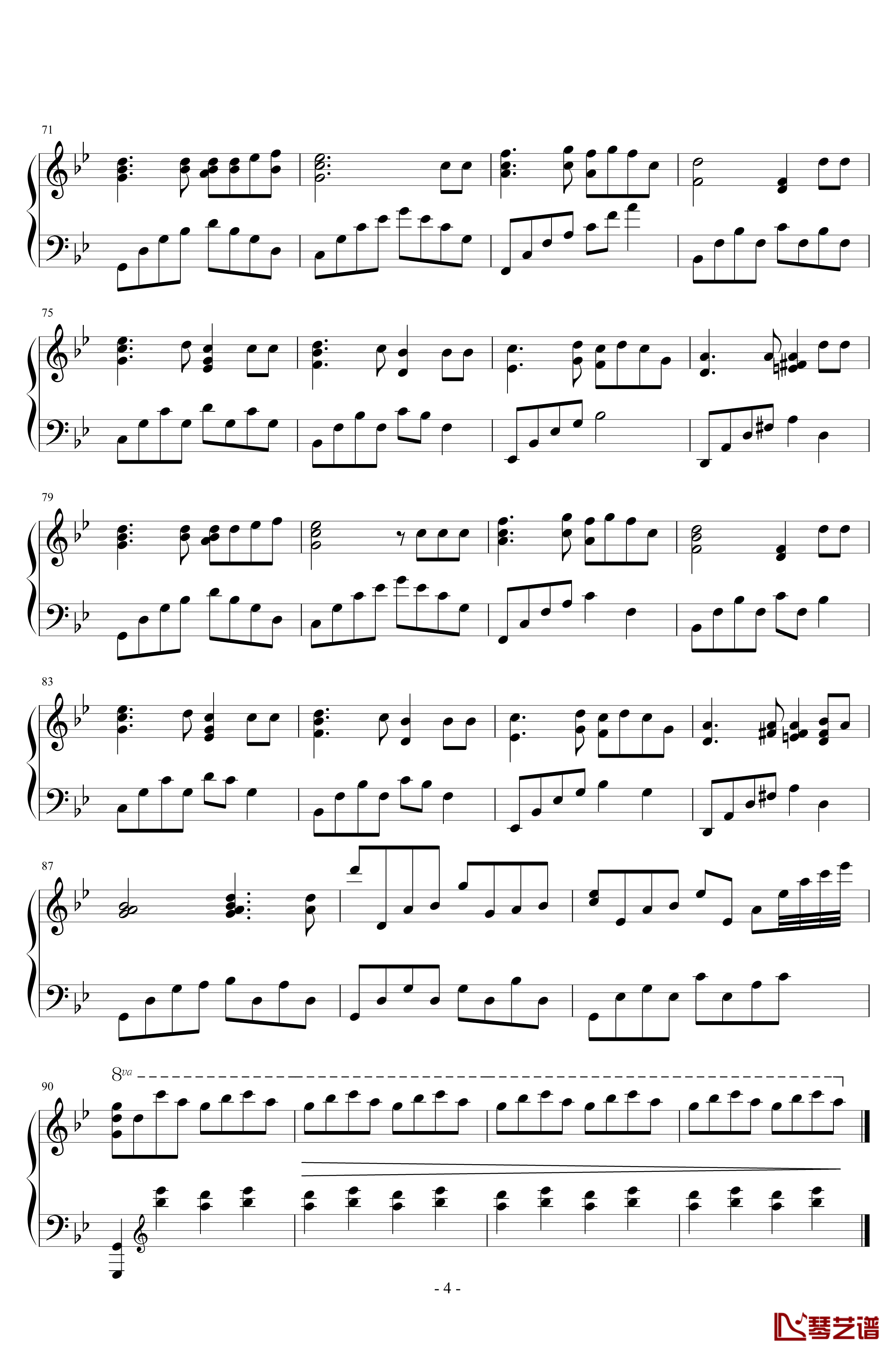 星月之湄钢琴谱-黄捷4