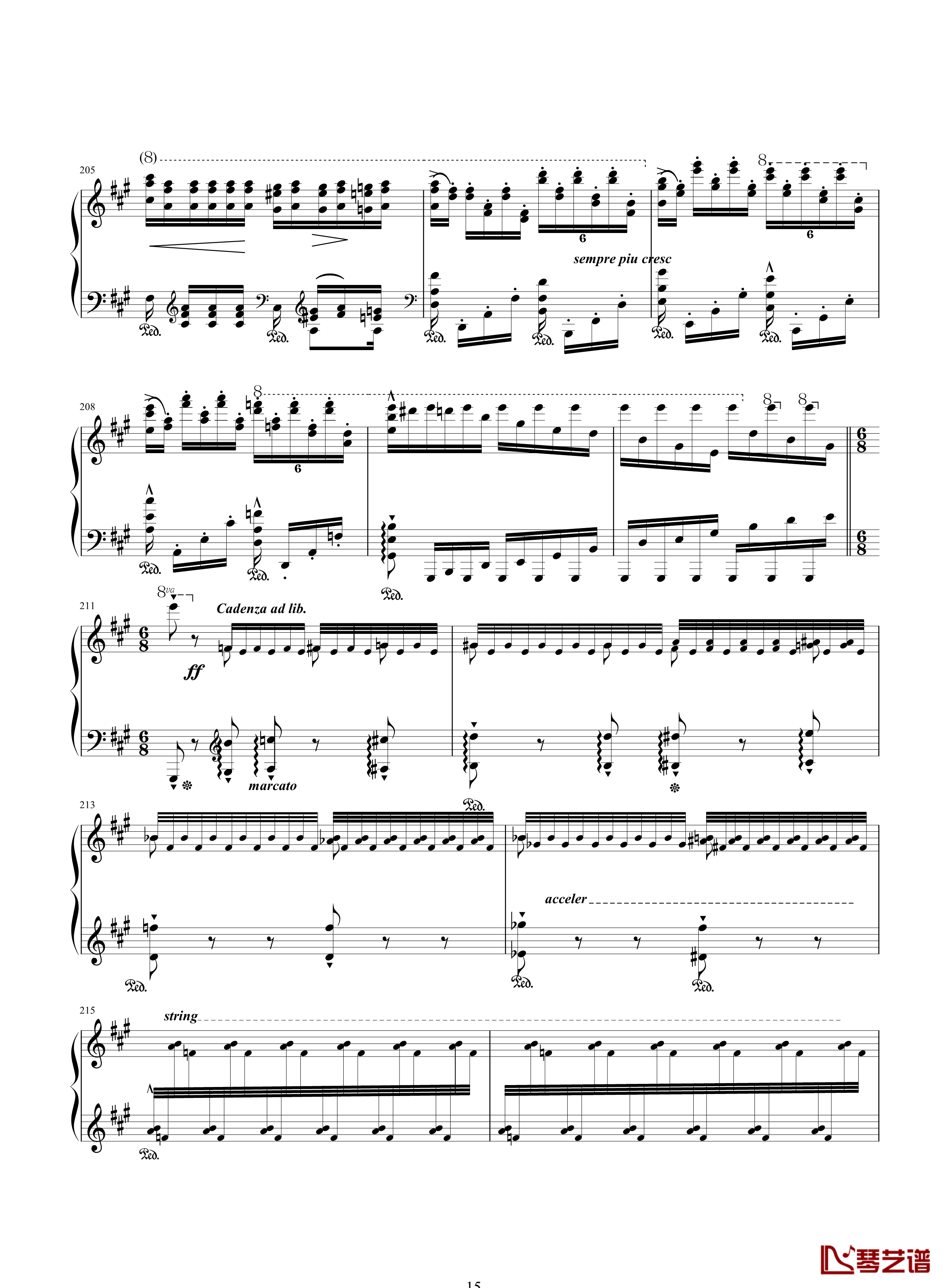 唐璜的回忆钢琴谱-34页全谱-李斯特15