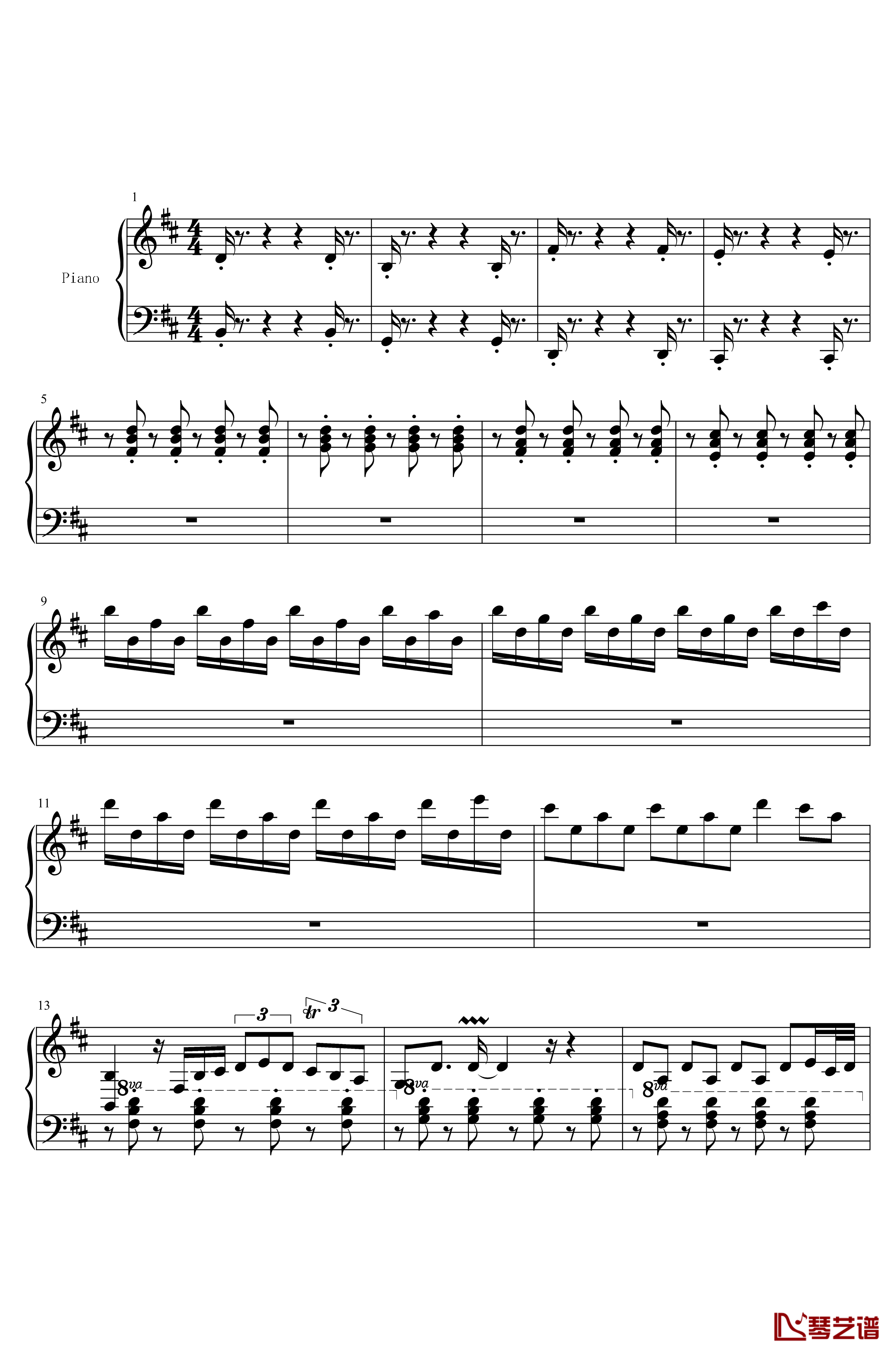 despacito钢琴谱-peter bence1