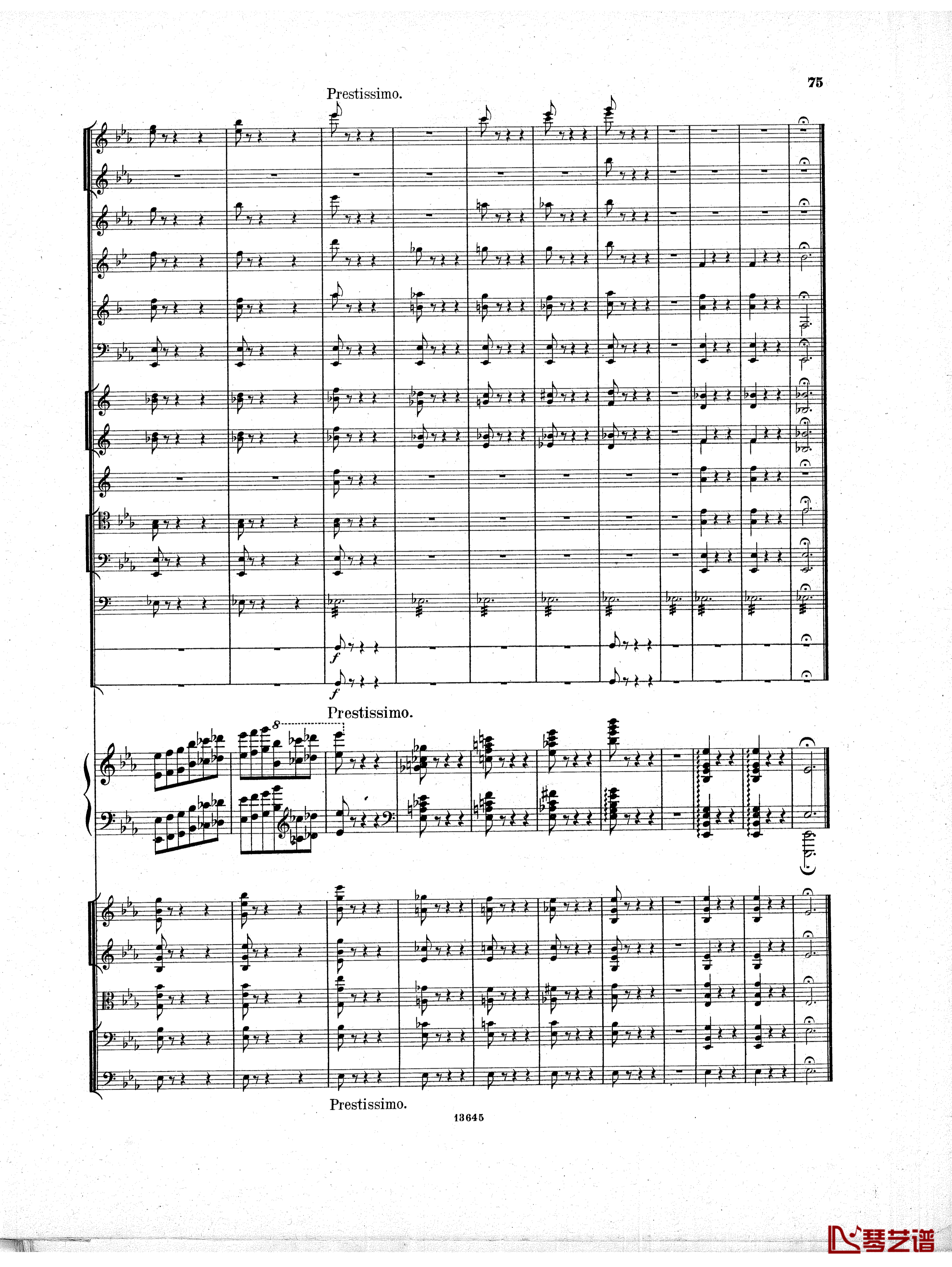 Lyapunov 降E小调第一钢琴协奏曲 Op.4钢琴谱-Lyapunov74