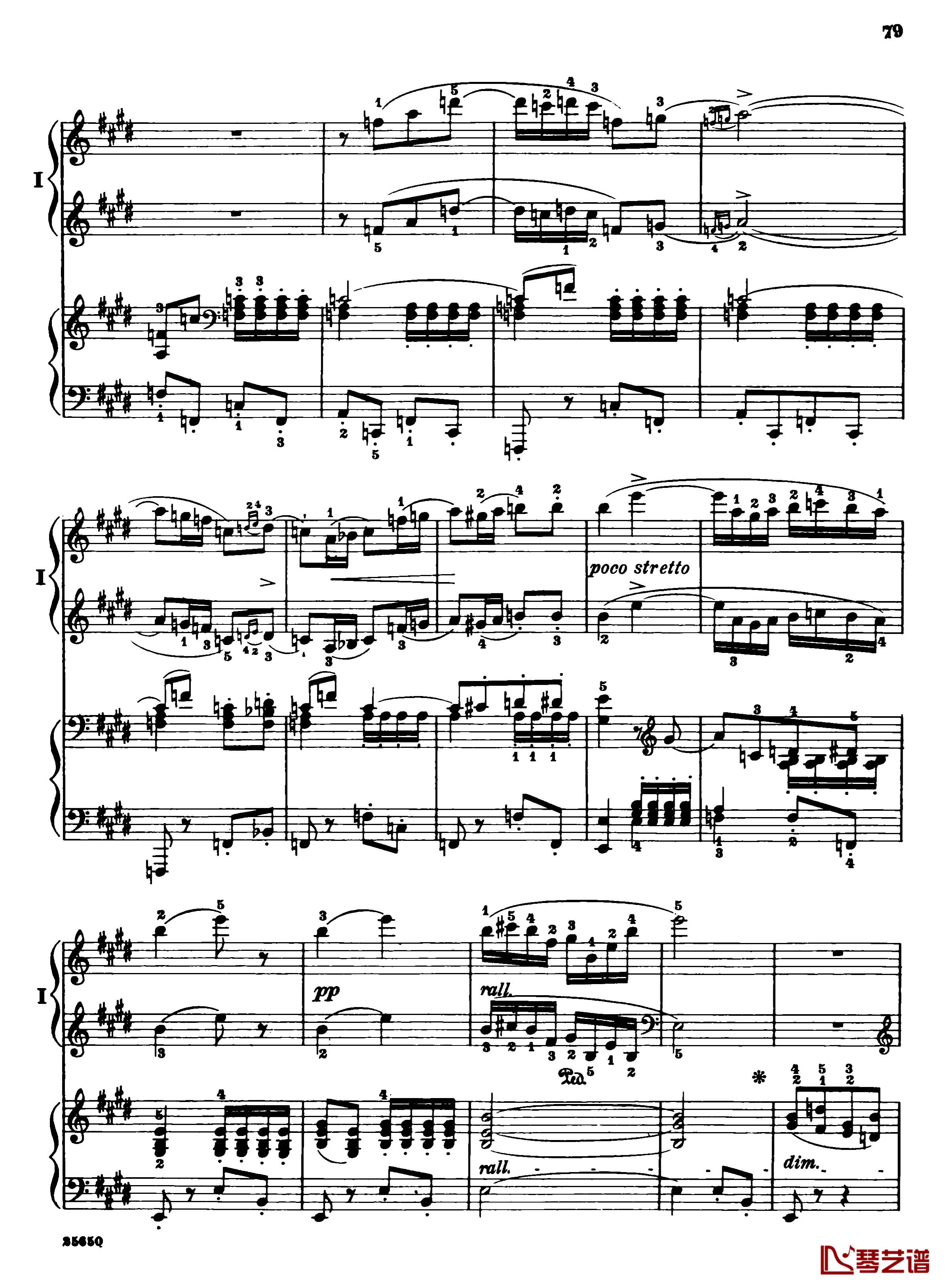 肖邦第一钢琴协奏曲钢琴谱-肖邦81