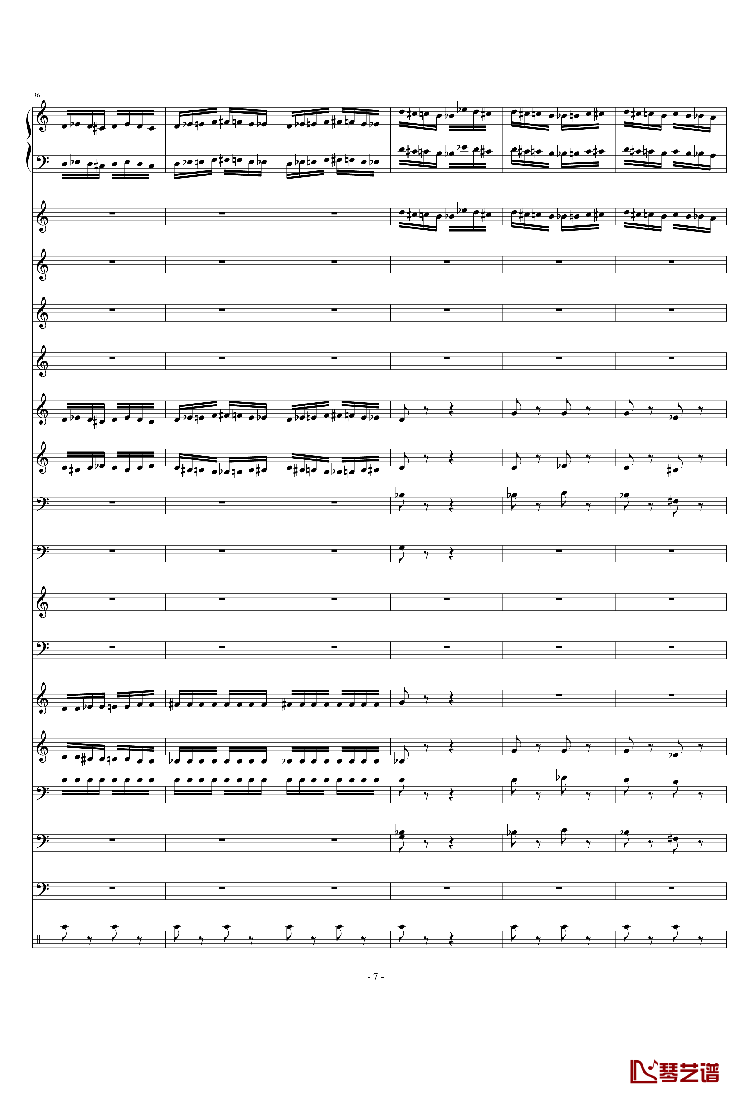 野蜂飞舞钢琴谱-Charm2版-里姆斯基-柯萨科夫7