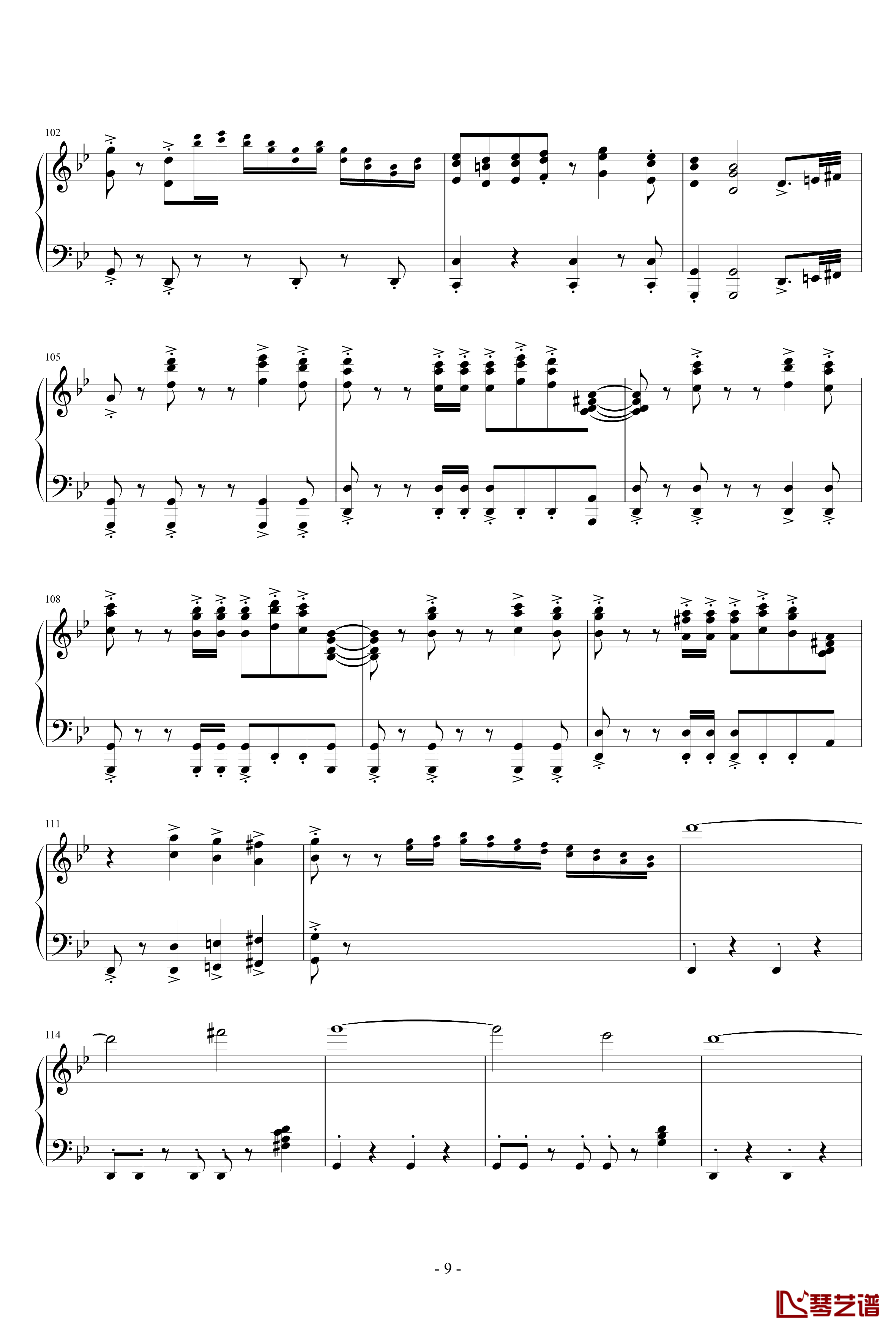 La Cumparsita钢琴谱-James Last9