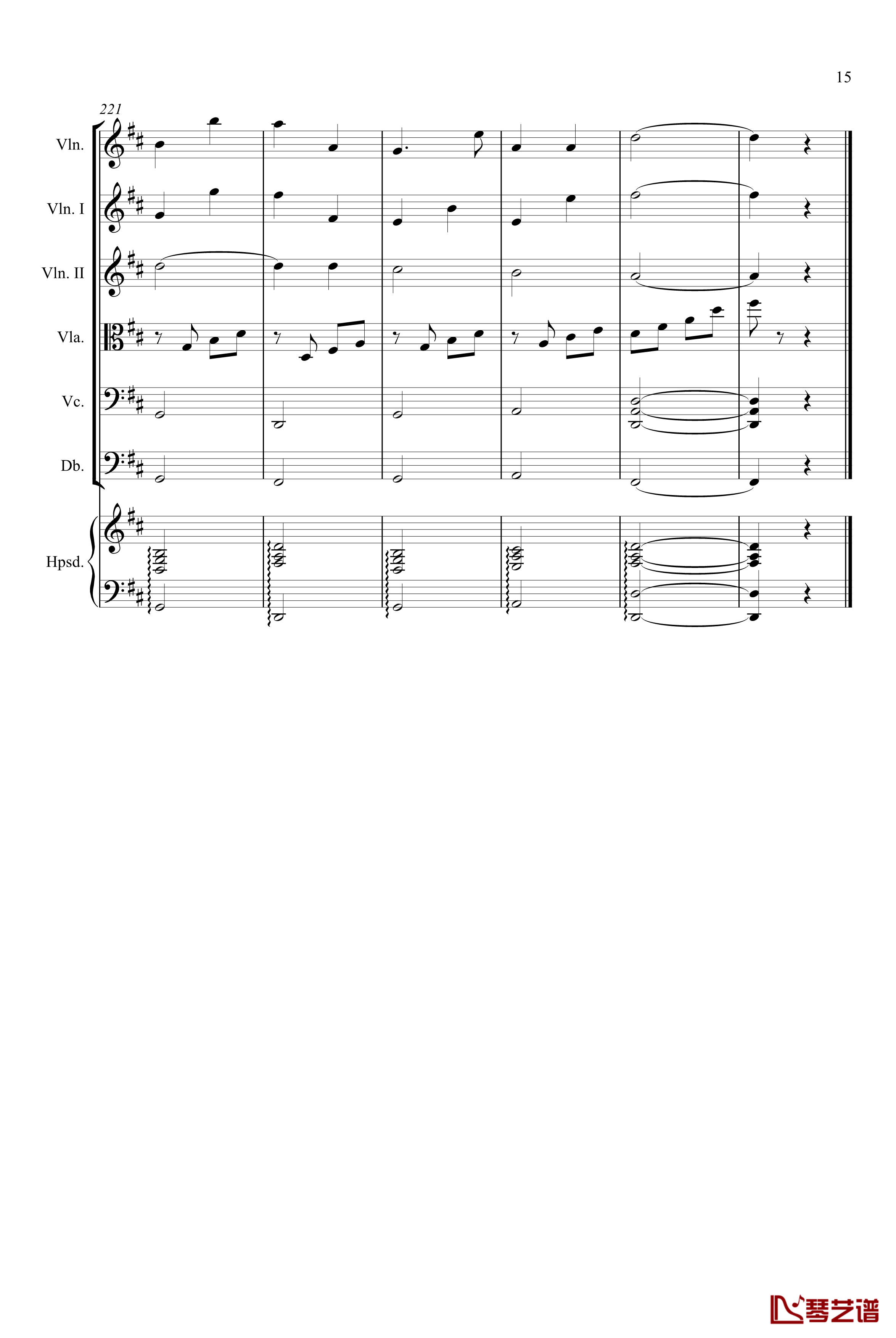 卡农交响曲钢琴谱-帕赫贝尔-Pachelbel15