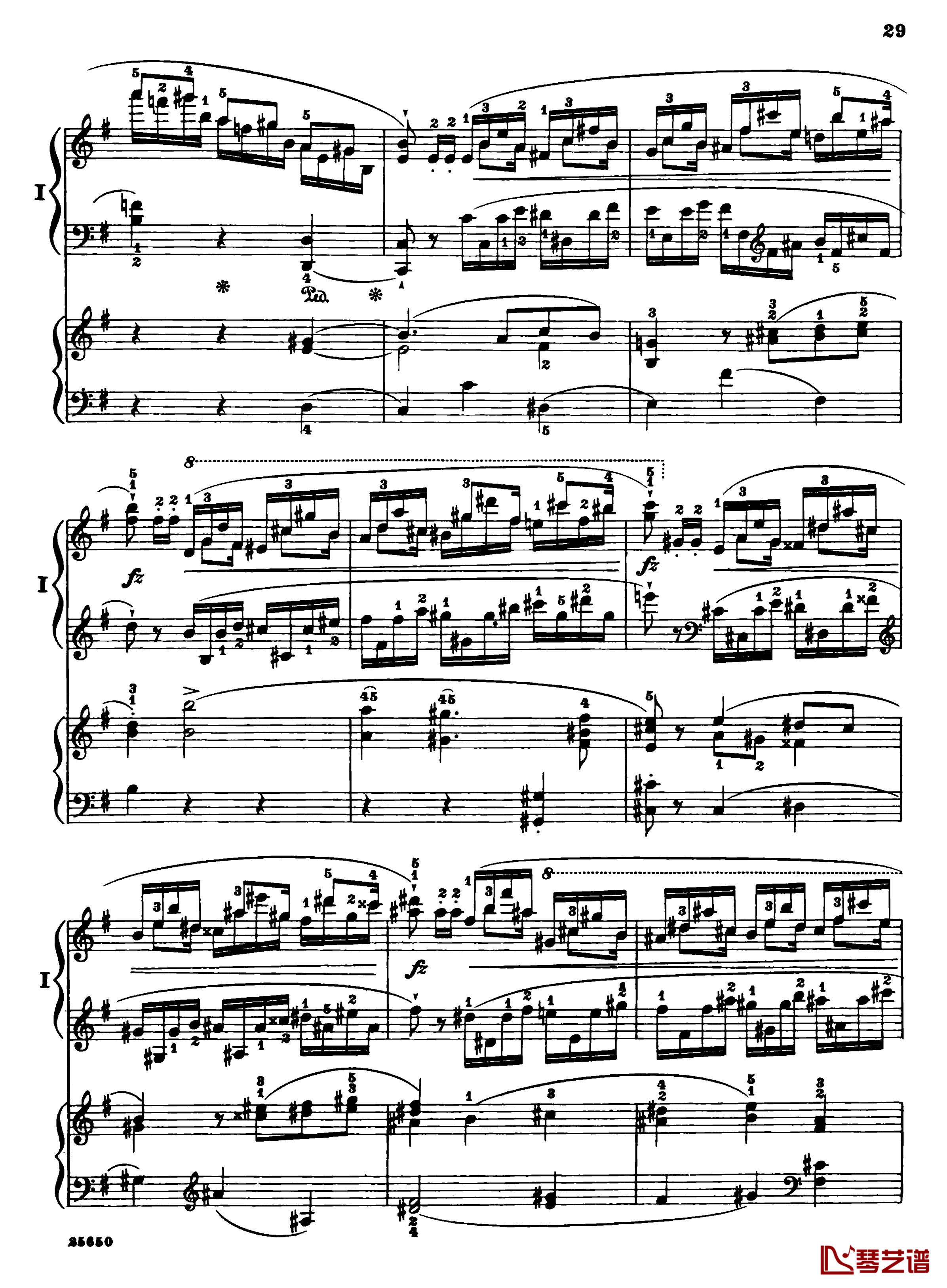 肖邦第一钢琴协奏曲钢琴谱-肖邦31