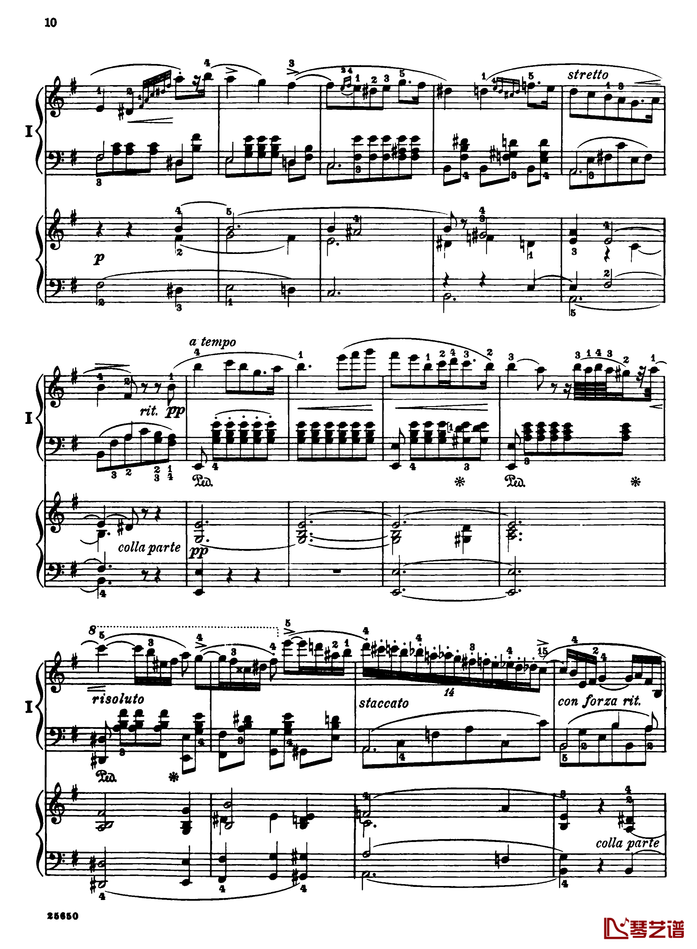 肖邦第一钢琴协奏曲钢琴谱-肖邦12
