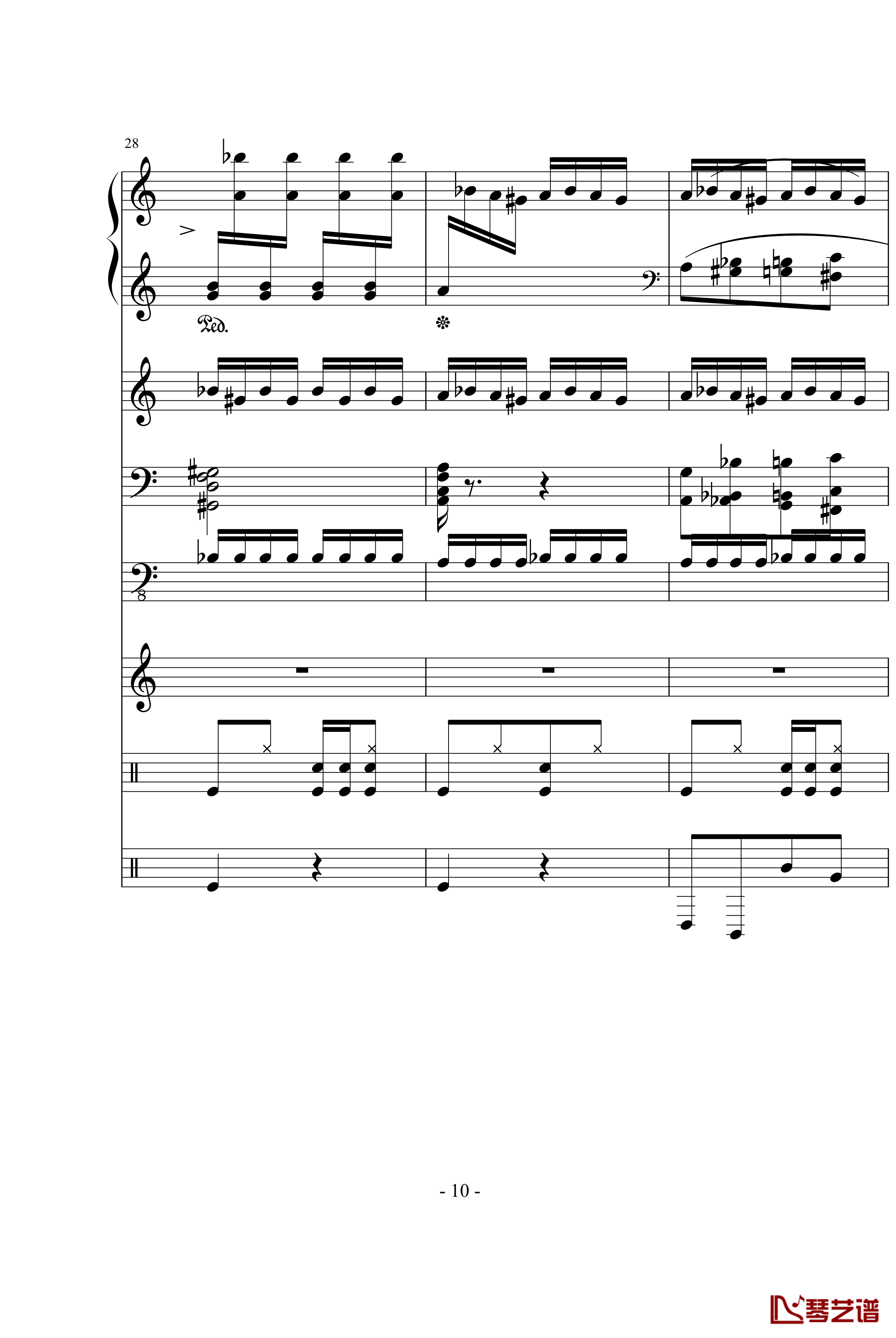 野蜂飞舞钢琴谱-里姆斯基-柯萨科夫10